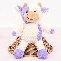 Vista 22 de Juguete de peluche de vaca de vaca de 11.8 pulgadas para niñas y niños (soporte vaca marrón1)