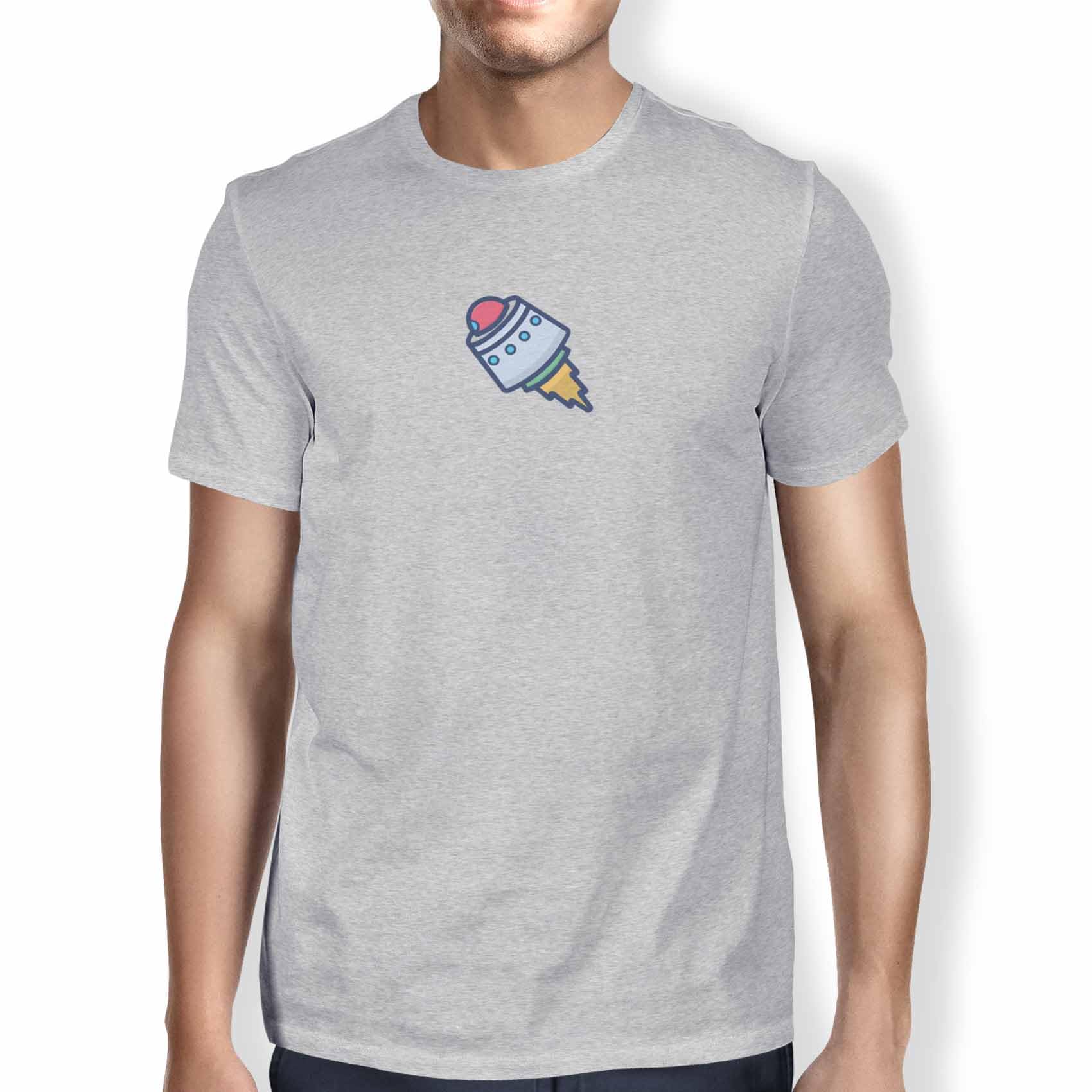 Green Fish Men's Gray Fdmtsi-100044 T-Shirt, Xl