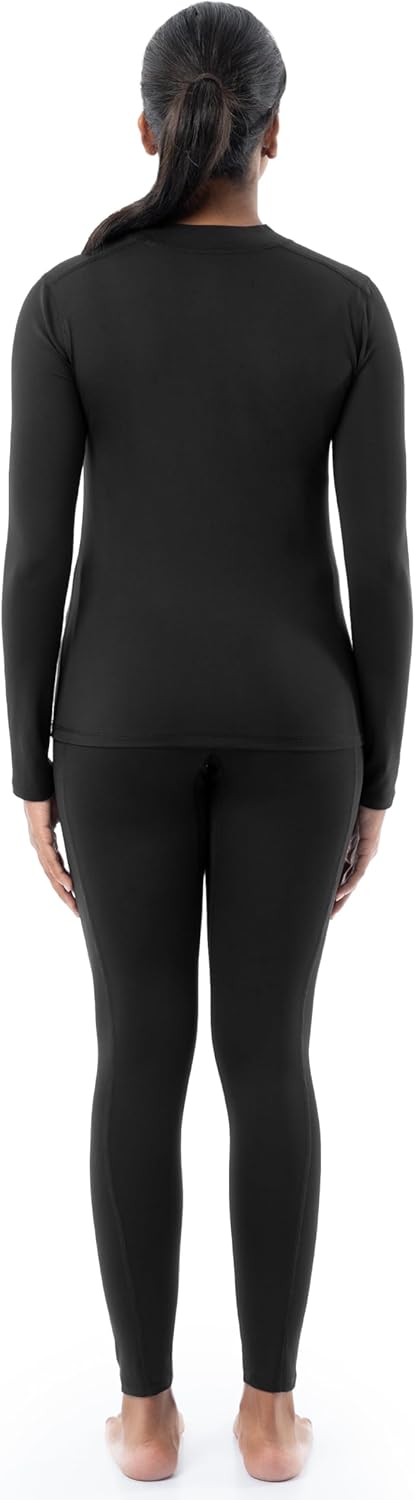 Fruit of the Loom womens High Neck Top and Legging Thermal Set - Image 2