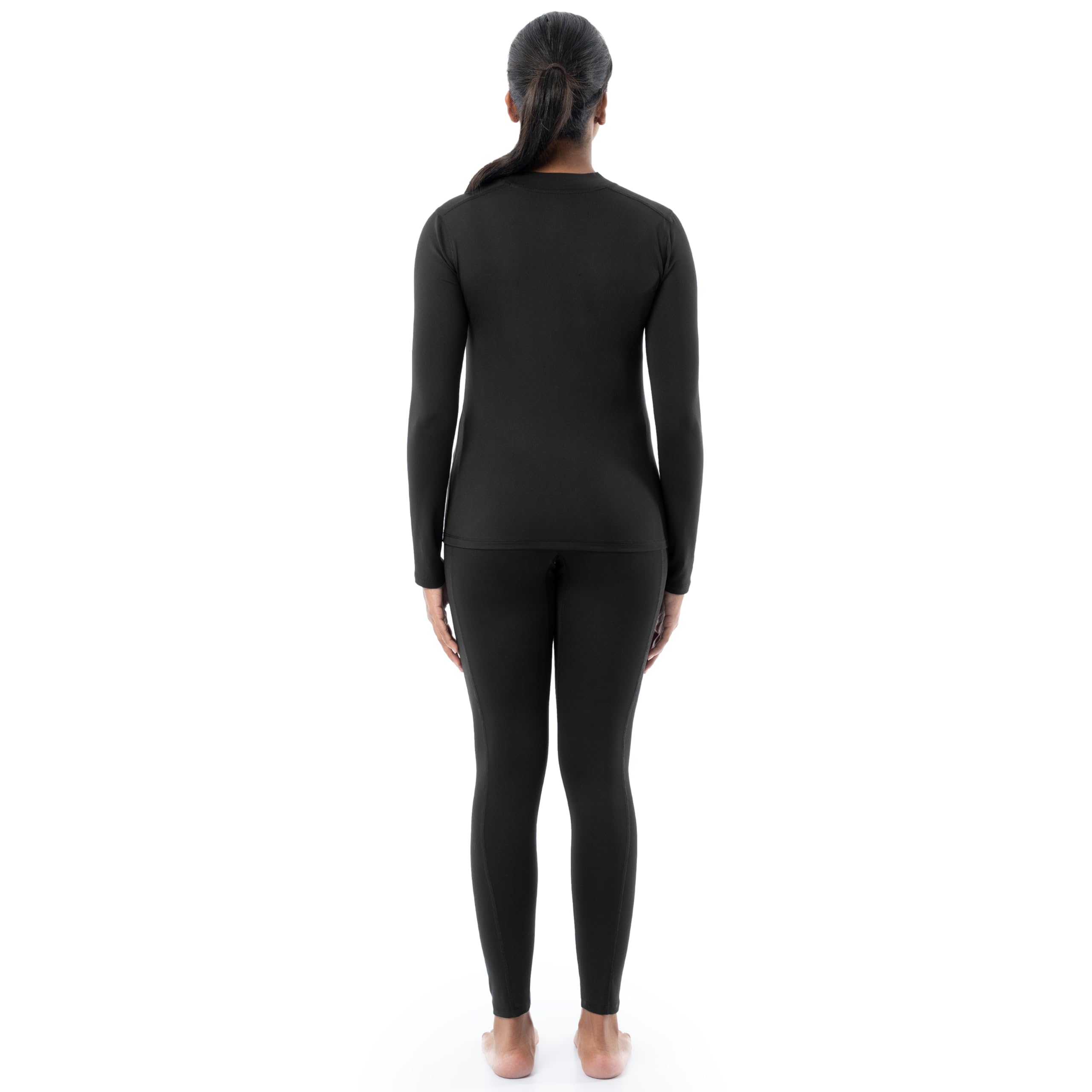 Fruit of the Loom High Neck Top and Legging Thermal Set Jeu de Couches de Base Femme