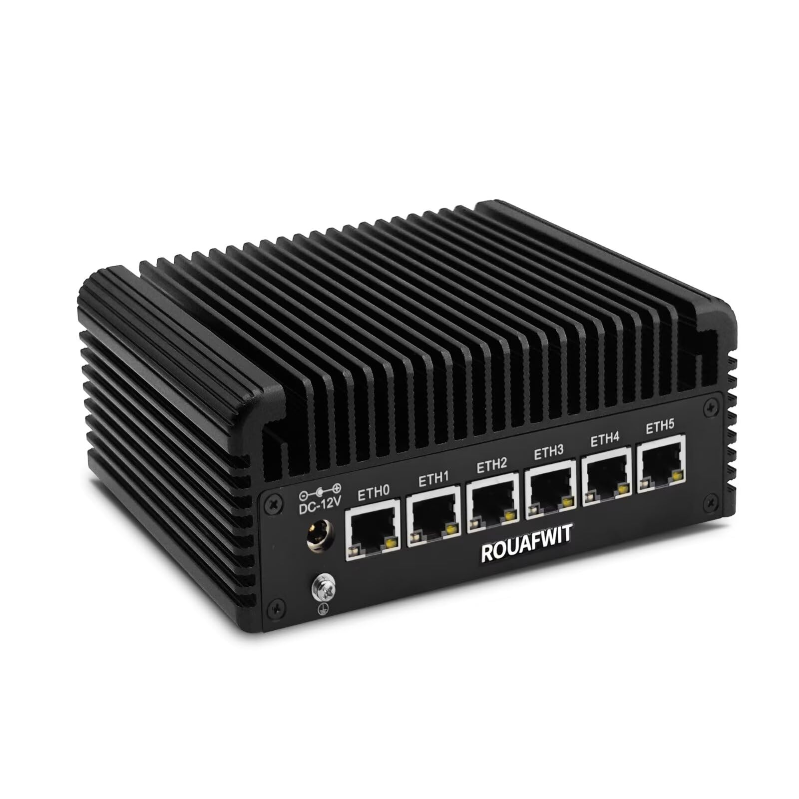 Firewall Mini PC J6413,4C/4T Fanless Micro Firewall Appliance 6X 2.5 GBe LAN/4USB/HD/DP/SIM/CONSOLE/Auto Power,OPNsense/AES-NI Router Netzwerk Security,DDR4 8GB SSD 256GB,Dual Display