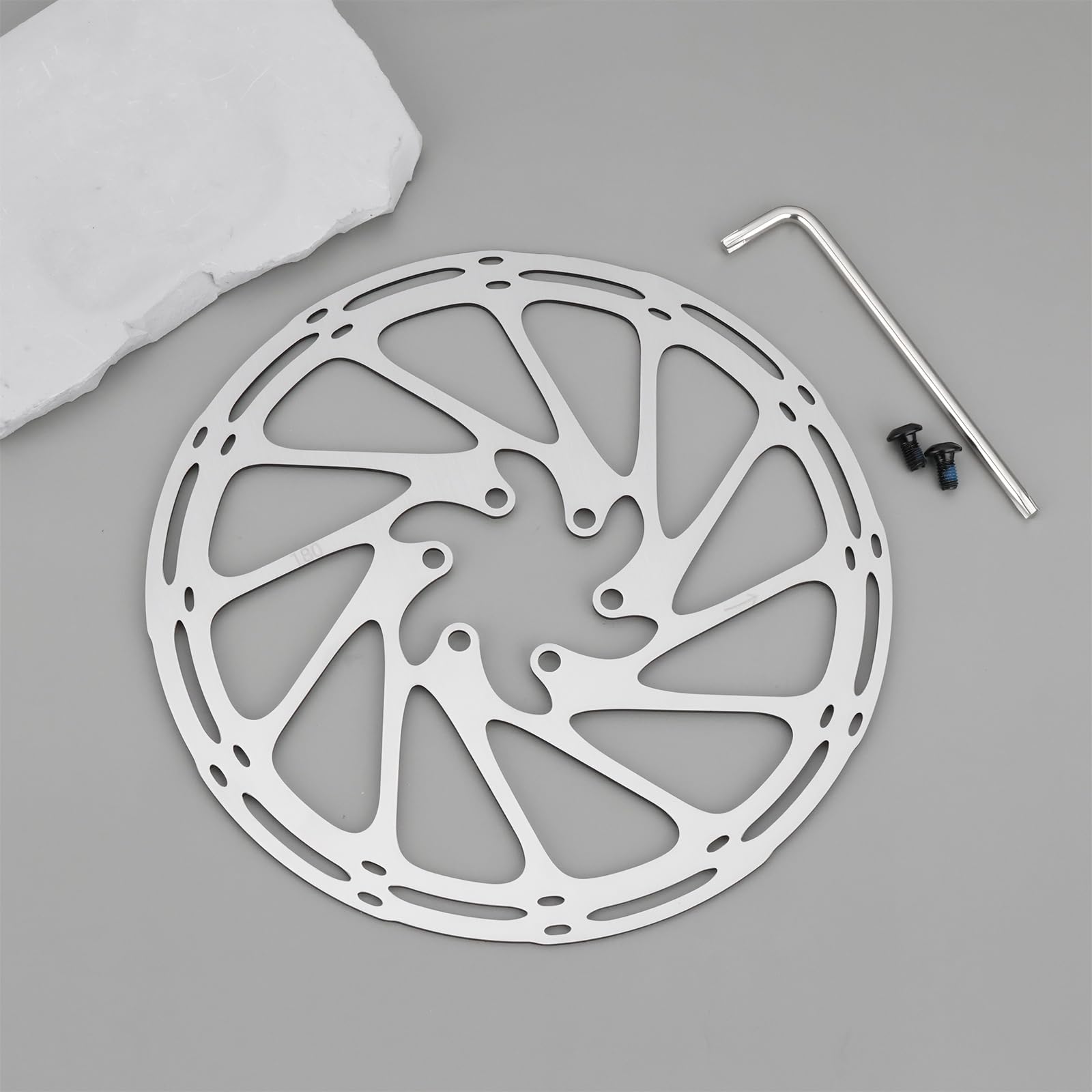 Create idea Zestaw 2 tarcz hamulcowych do rowerów górskich 180 mm kompatybilna z SRAM Centerline 44 X 1,8 mm