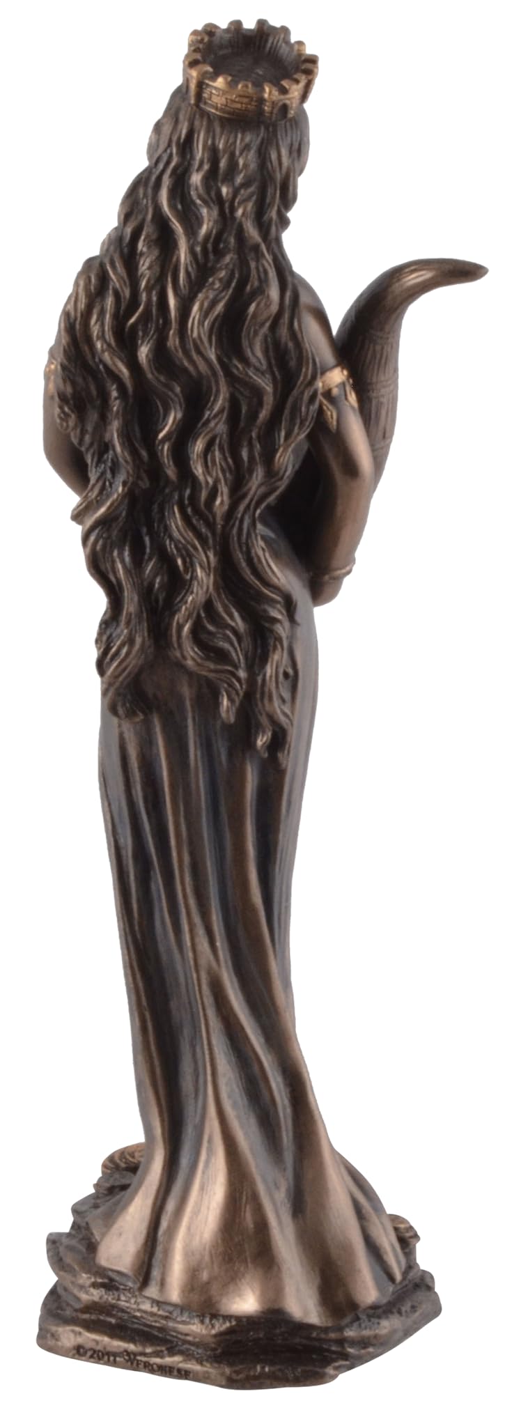 VERONESE Déesse Romaine Fortuna 19 cm Bronze Figure Jeu de Hasard