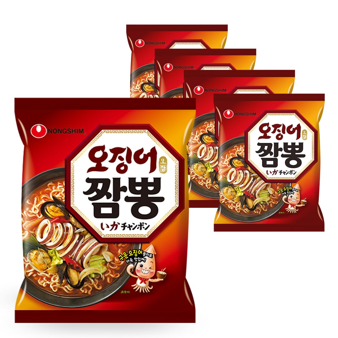 Amazon.co.jp: 【5個】イカちゃんぽん Nongshim 公式 農心 ラーメン