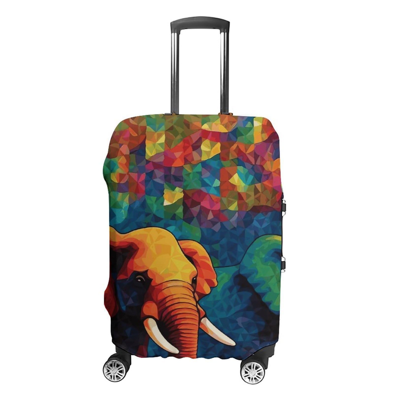 Housse de valise anti-poussière XL motif éléphant pour éviter les rayures en soute - 8