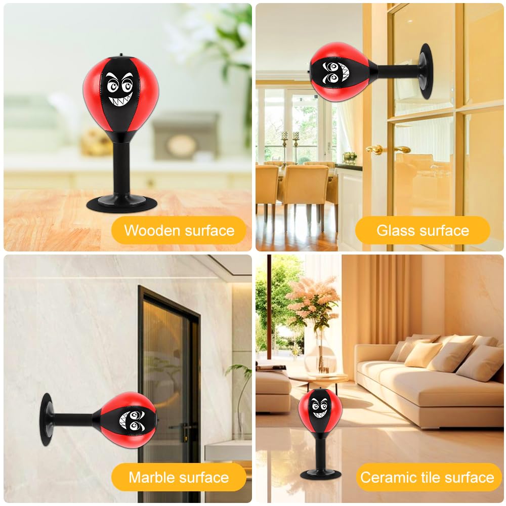 Punching ball tavolo ufficio punching ball con ventosa, resistente palla Rage Bag Desktop Punching Bag Mini sacco da boxe per attività a casa e in ufficio per alleviare lo stress