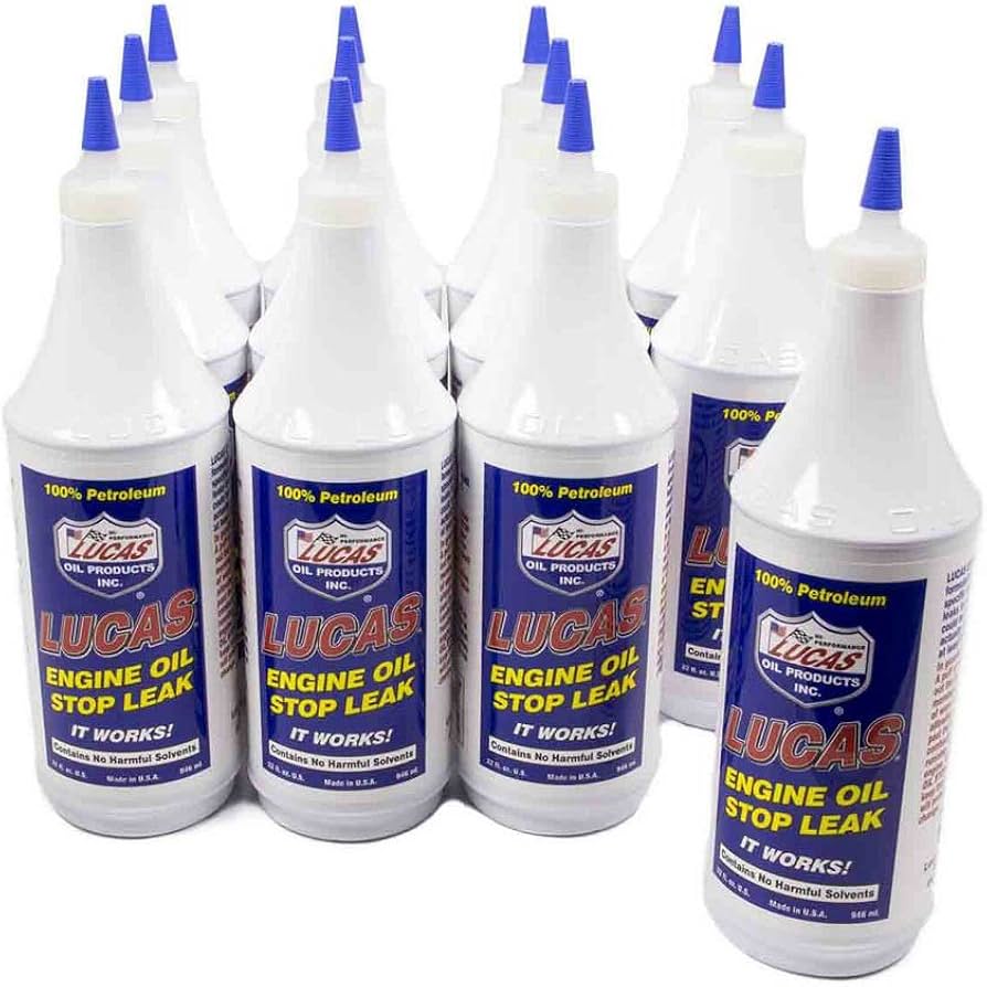 Amazon.com: Lucas Oil 10278-12PK Engine Oil Stop Leak (12x1 Quart