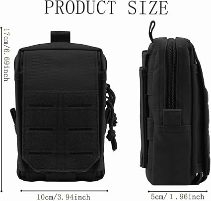 Marsupio Tattico Da Cintura Molle - Porta Cellulare, Multitasche, Per Sport E Outdoor Verde