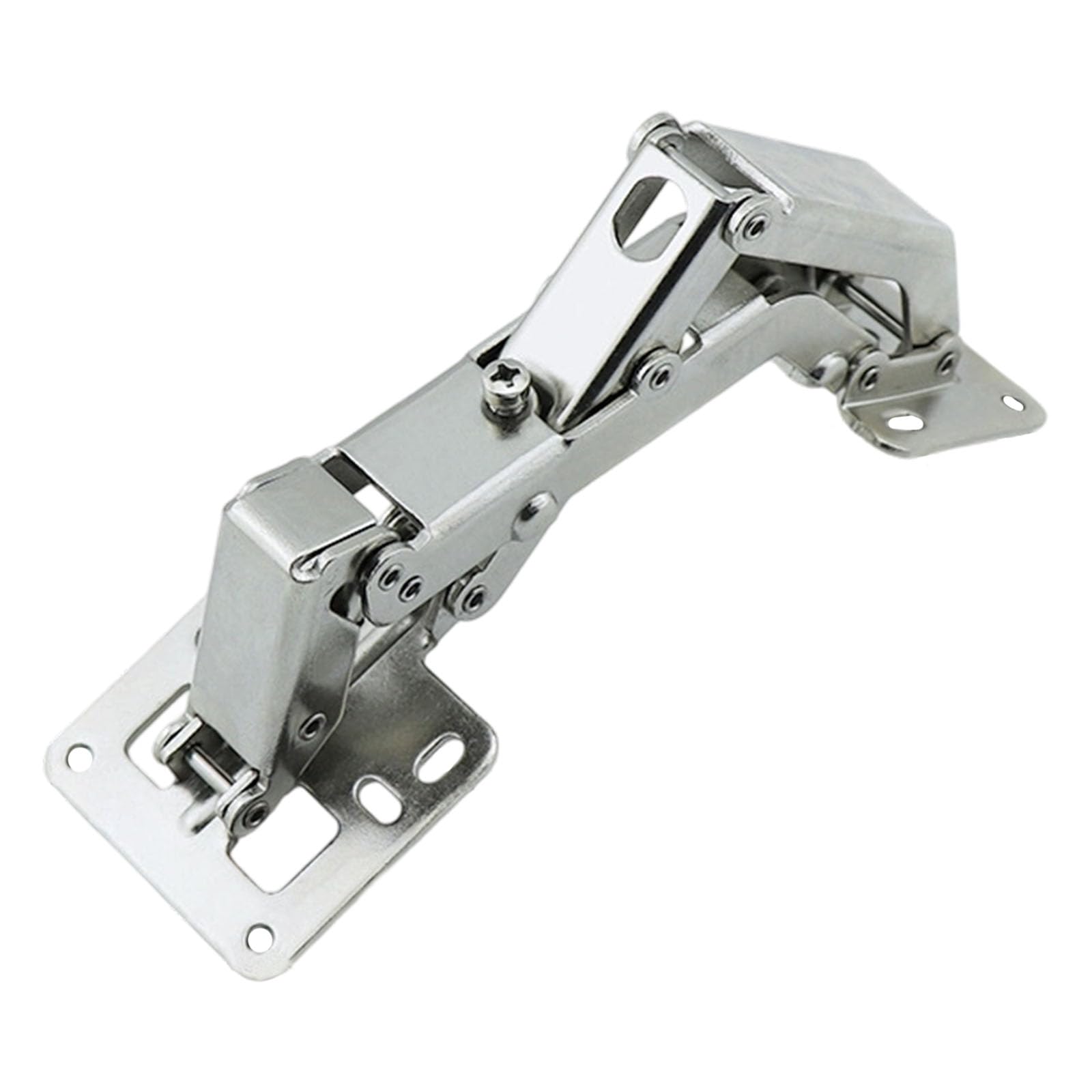 Fexxkg Normal Model Safe Ball Joint Fasteners Not Drill Assembly Dampened Quiet Shut Metal Hardware For Wardrobe Boards & Cupboards Ball Hinge With Damping Systems