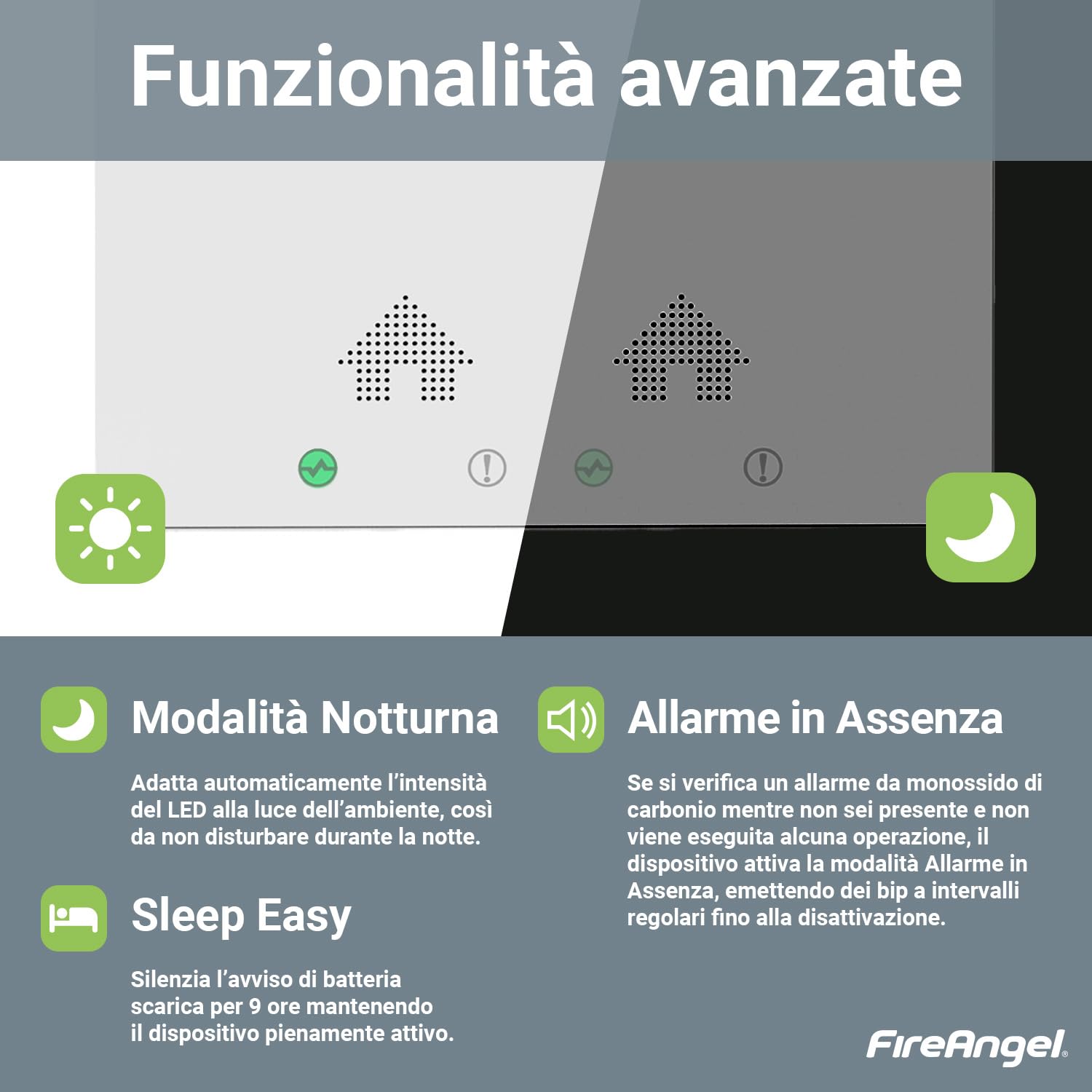 Fire Angel FA6812 Rilevatore Monossido Di Carbonio Digitale Con Schermo LCD, Rilevatore CO Con 10 Anni Di Autonomia, Rilevatore Monossido Portatile Per Casa, Viaggi, Caravan - Foto 4