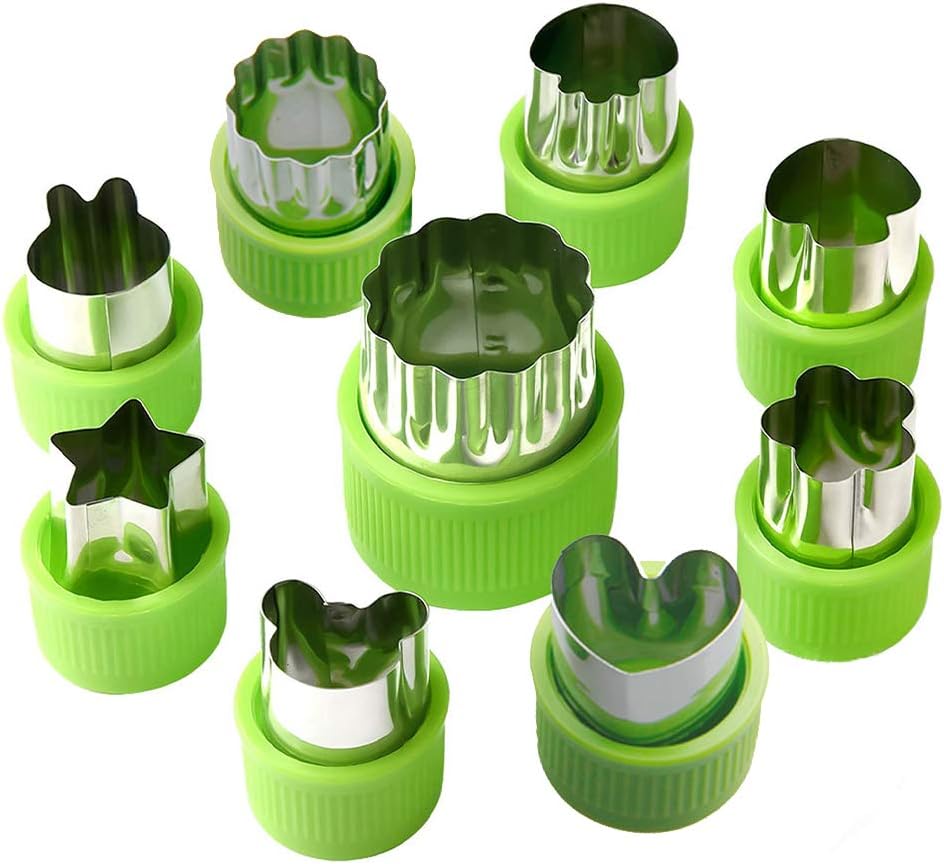 12-teiliges Ausstechformen Set Edelstahl - Für Kekse, Obst & Gemüse