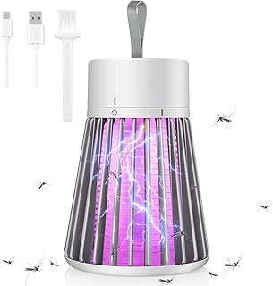 Bug Zapper, Mosquito Zapper Fly Trap Mosquito Killer Lamp USB Electric Radiationless LED Mute Bed Bug Killer Indoor for Mosquito Insect Gnat Moth Fruit Flies with a Small Brush (Decorative Buttons)