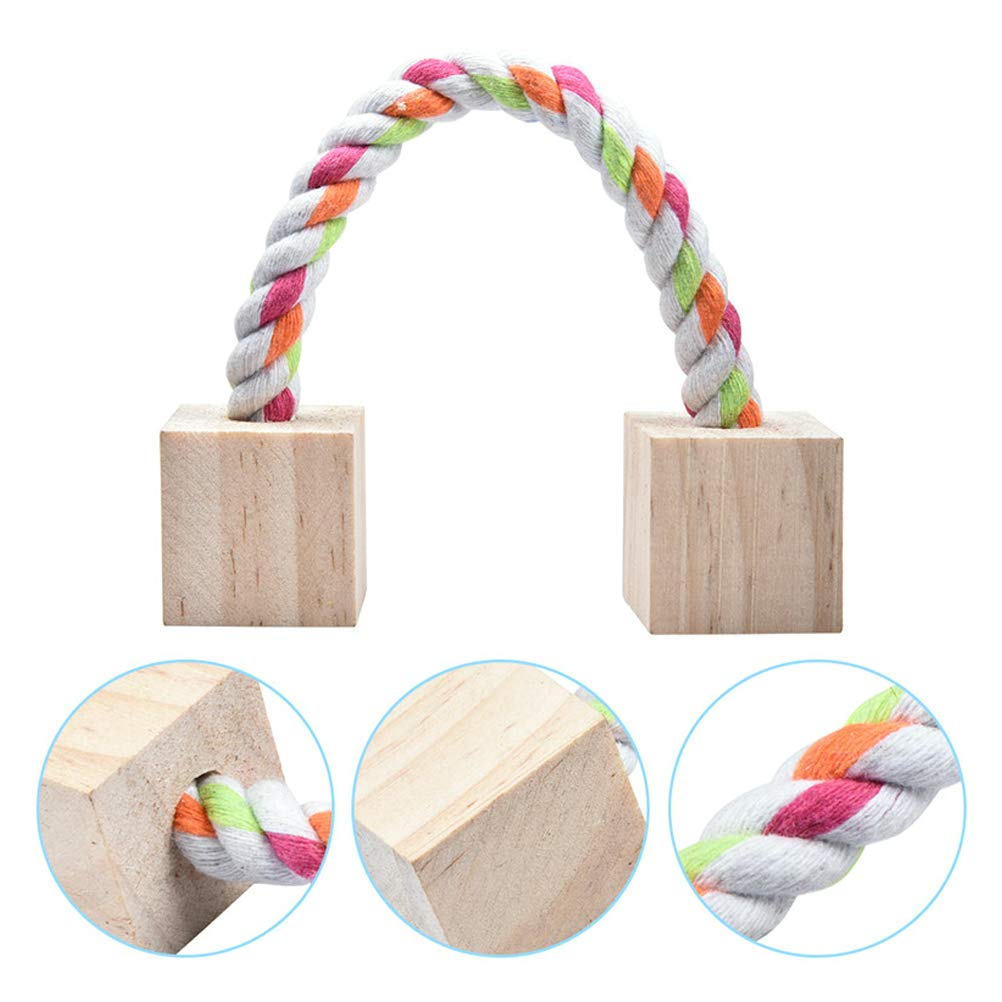 Dental Health Toy For Rodents 5 Pcs Hamster Chew Toys,Vankcp Natural Wooden Chew Toys Pets Teeth Care Molar Ball Wooden Bunny Toy