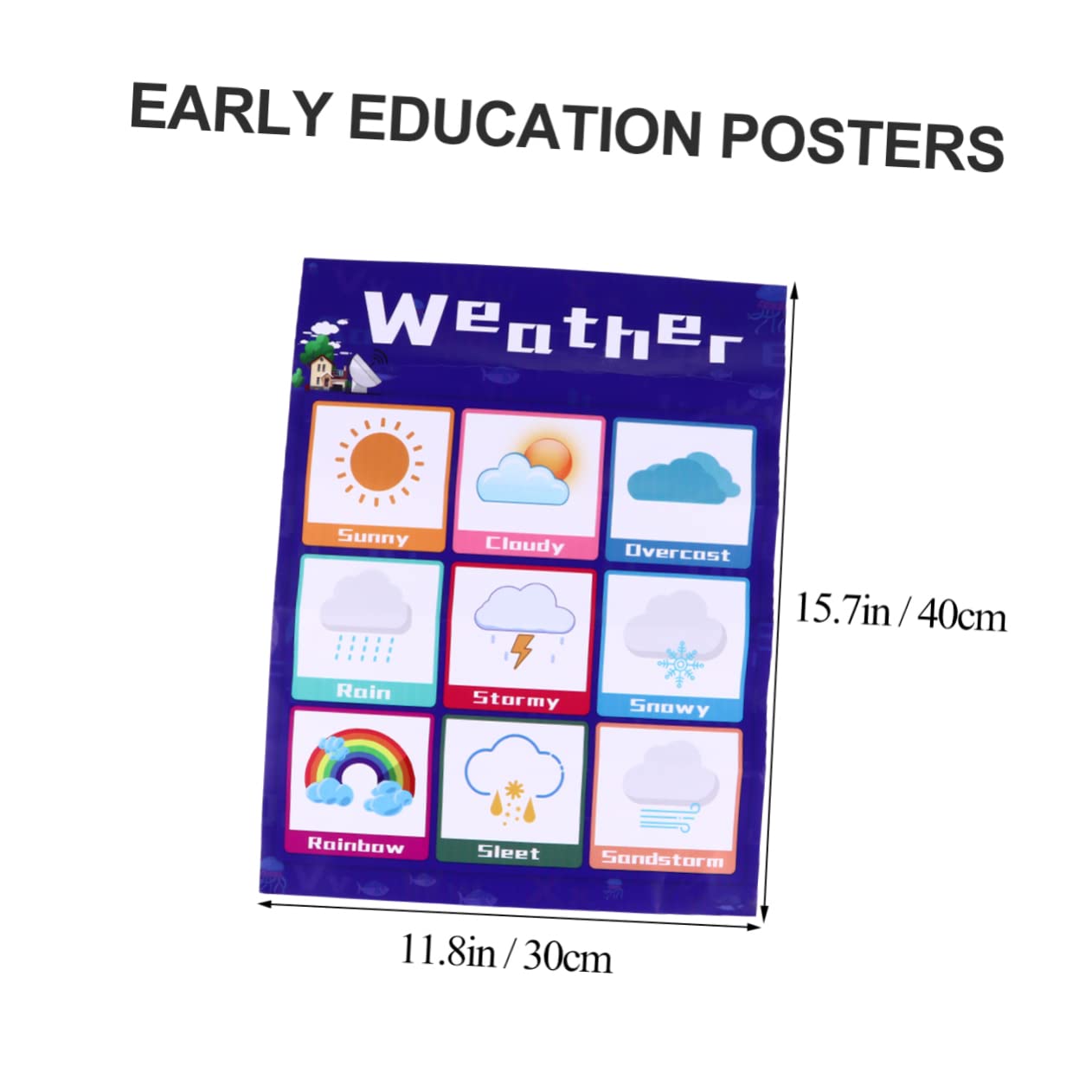 Angoily Tableau Éducatif Mural pour Tout-petits Alphabet Garçon Fille en Pp Colle Arrière, Facile à Utiliser et Apprentissage Ludique pour Garçon et Couleur Aléatoire Plusieurs styles