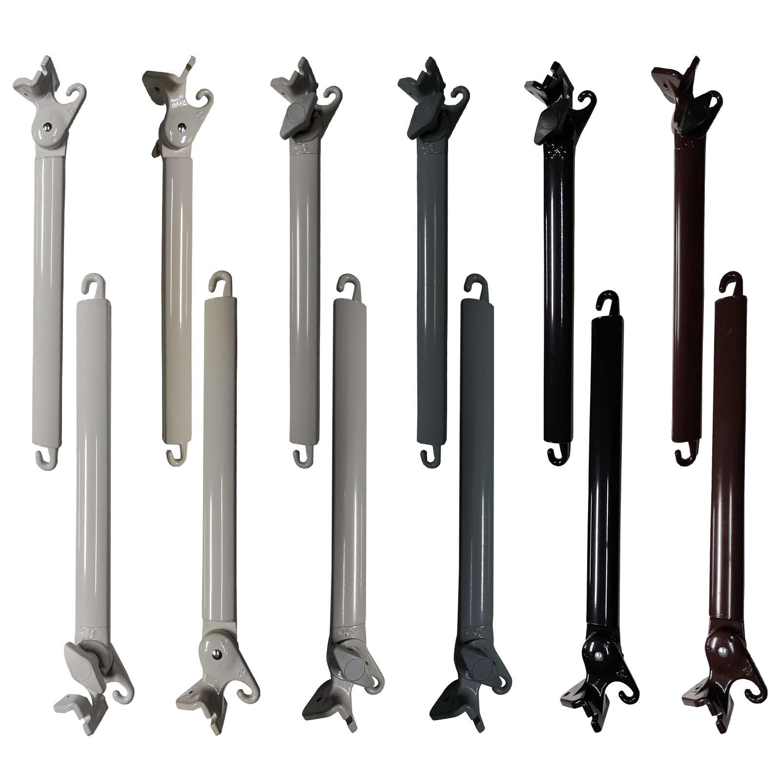 TENDEEVOLUTION Coppia di Braccetti per Tende da Sole per Balcone, da 50 e 70 cm in diversi Colori, Braccetti per Tende da Sole a Caduta da Esterno, Bracci di Ricambio (COPPIA AVORIO 70 CM)