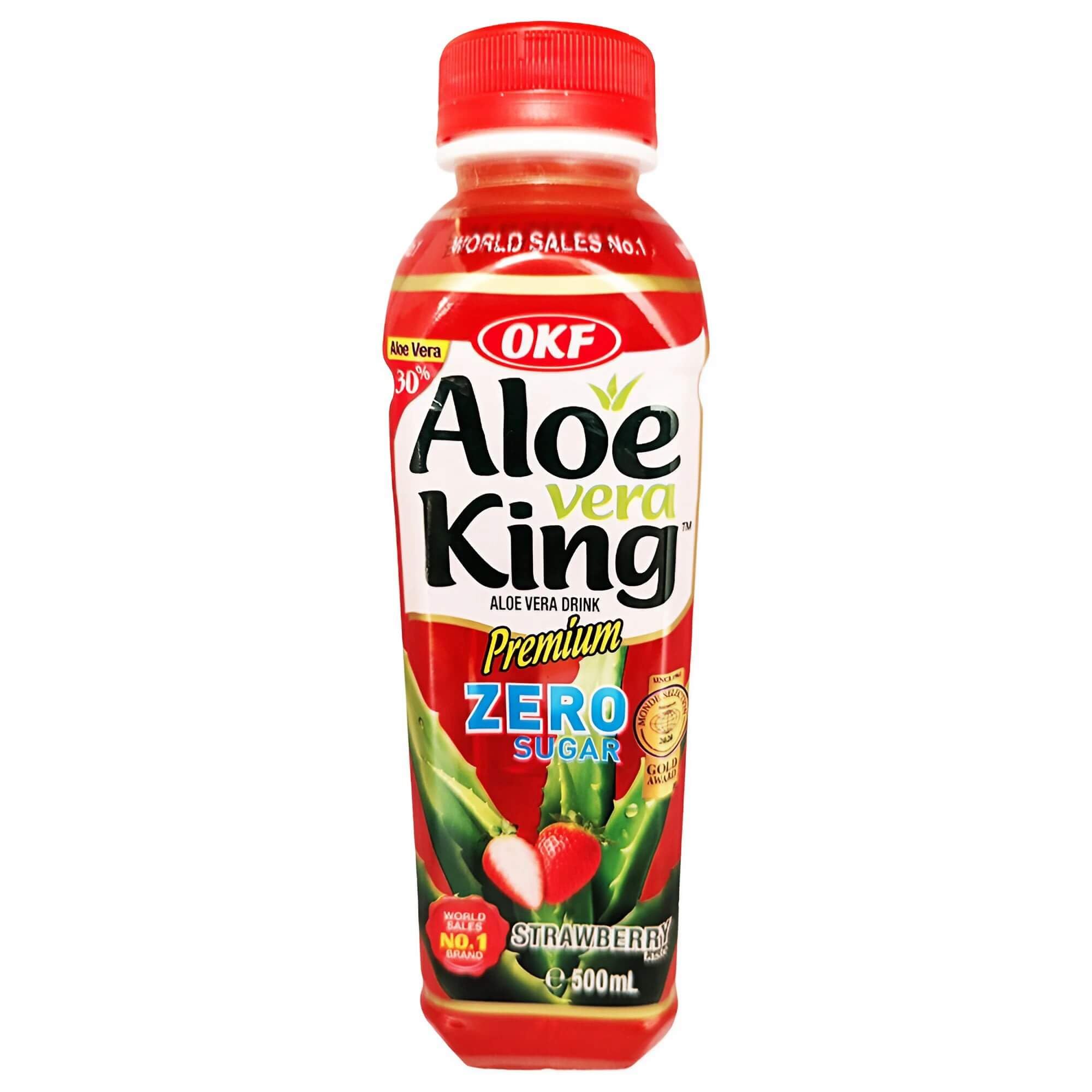 OKF Aloe Vera King Getrnk Erdbeere zuckerfrei 20er Pack (20 x 500ml) inkl.  5 Einwegpfand : Amazon.de: Lebensmittel & Getrnke