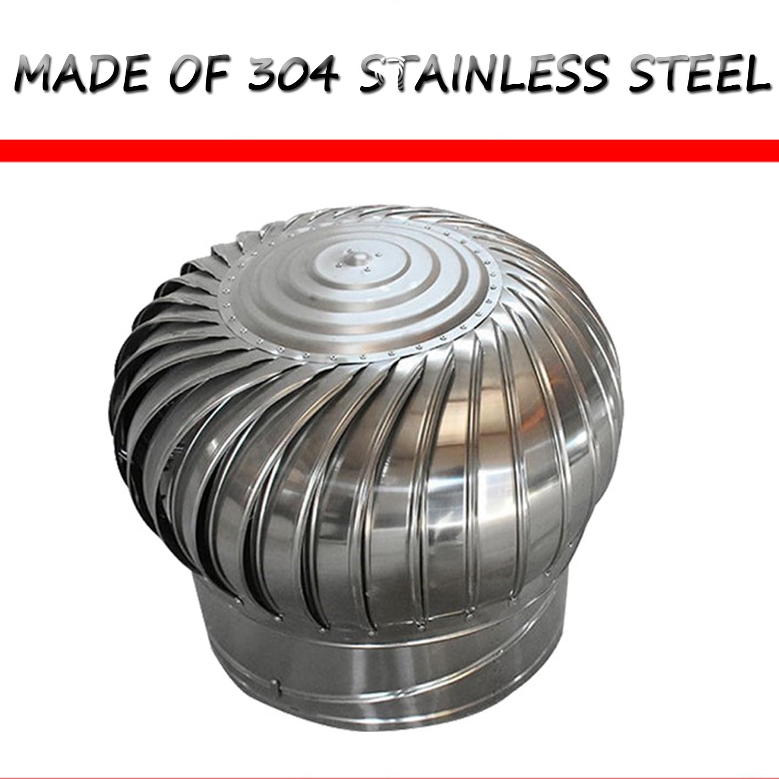 Rejilla de ventilación para aerogenerador, Tapa de escape acero inoxidable, campana ventilación pared 304, aire espesor, for(15.7inch(400mm))