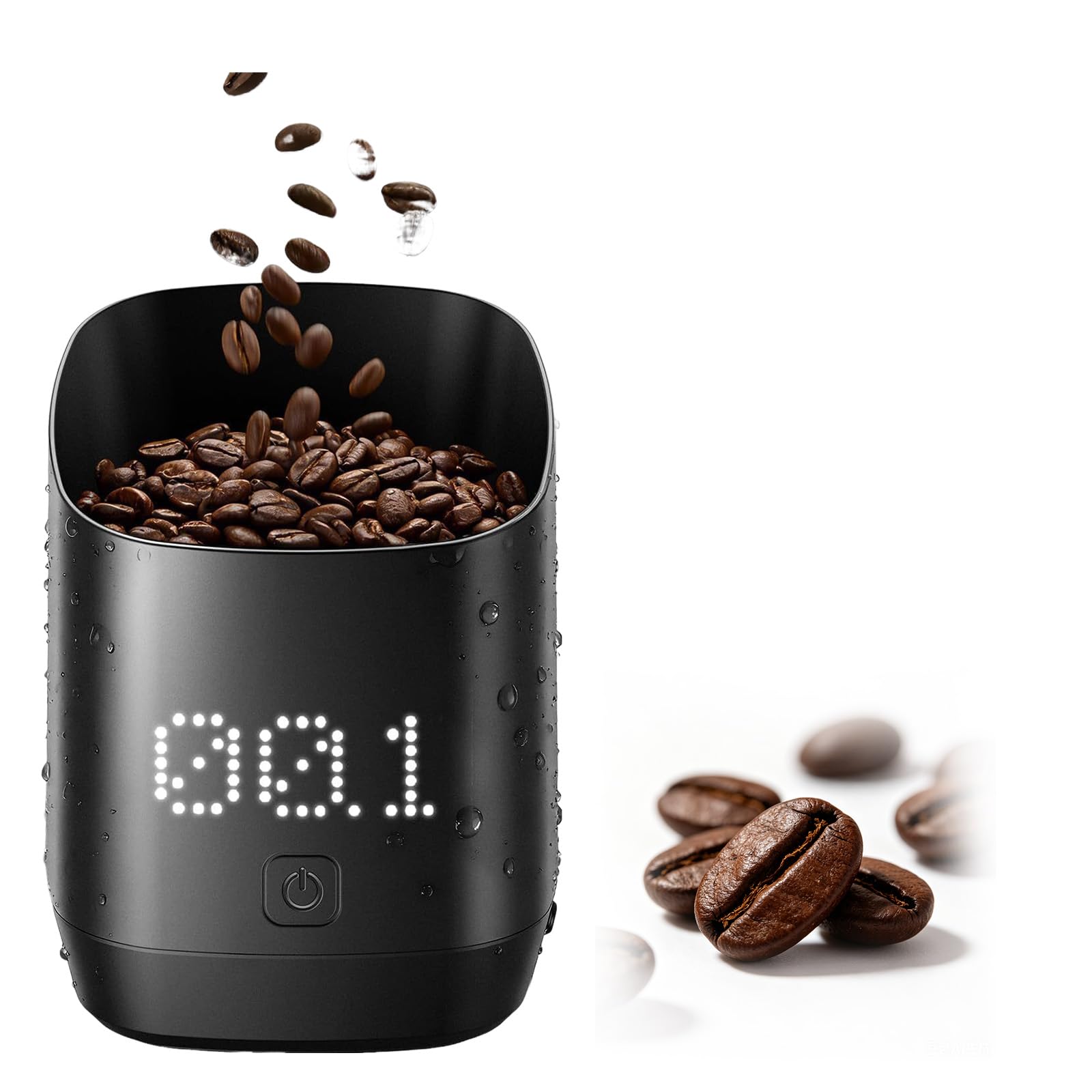 Balance à café numérique avec écran LED - Doseur numérique - Avec minuterie - Rechargeable - 0,1 g - Design simple - Conçu pour les baristas et les amateurs de café