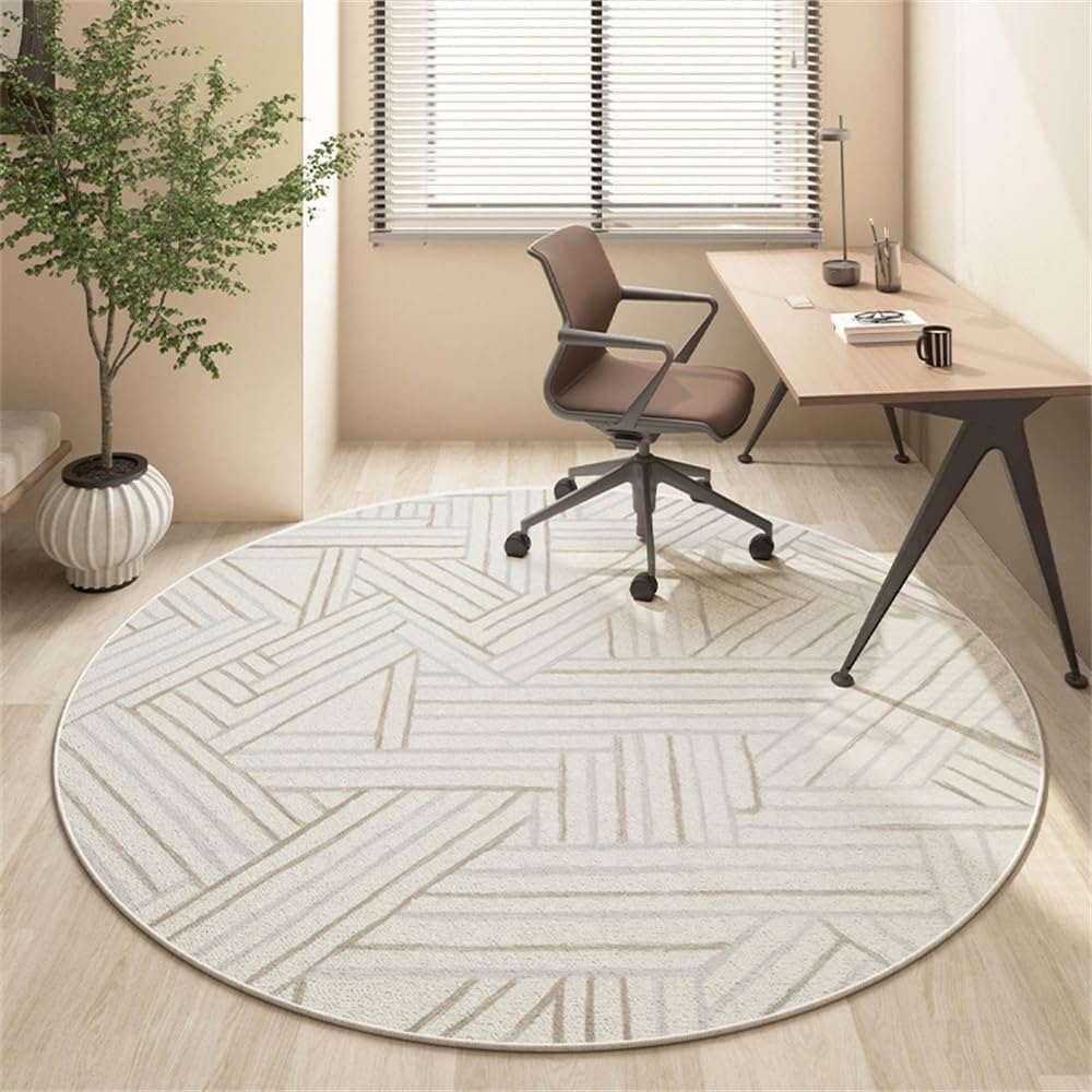 SSDDLZEQ Premium durable range Round Office Chair Mats For Protecting Carpets And Hardwood Floors(Ribbon,140cm)