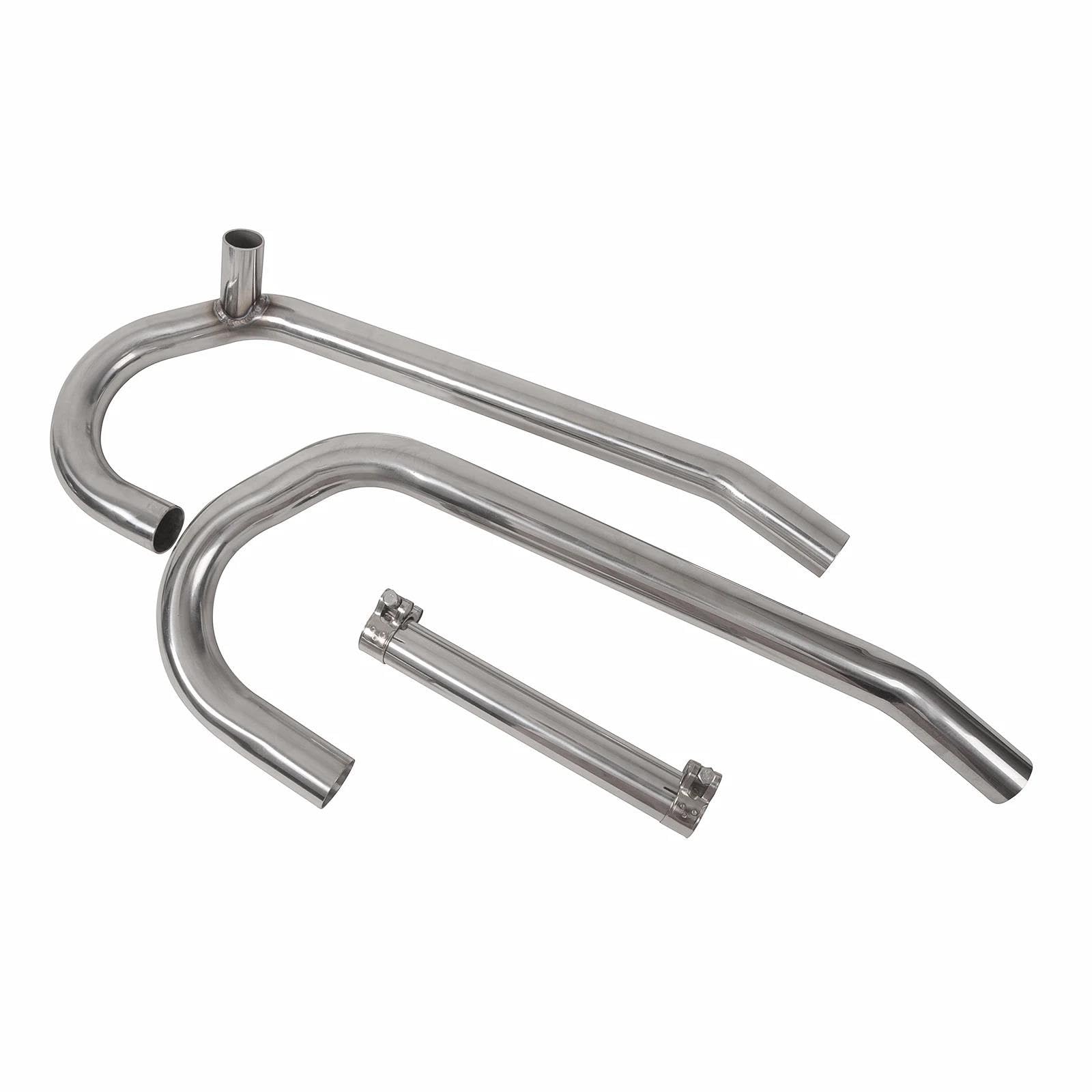 Collettore di Scarico Anteriore in Acciaio Inossidabile per Moto Cafe Racer da 38 Mm per B&MW R75 R80 R90 R100 Silenziatori
