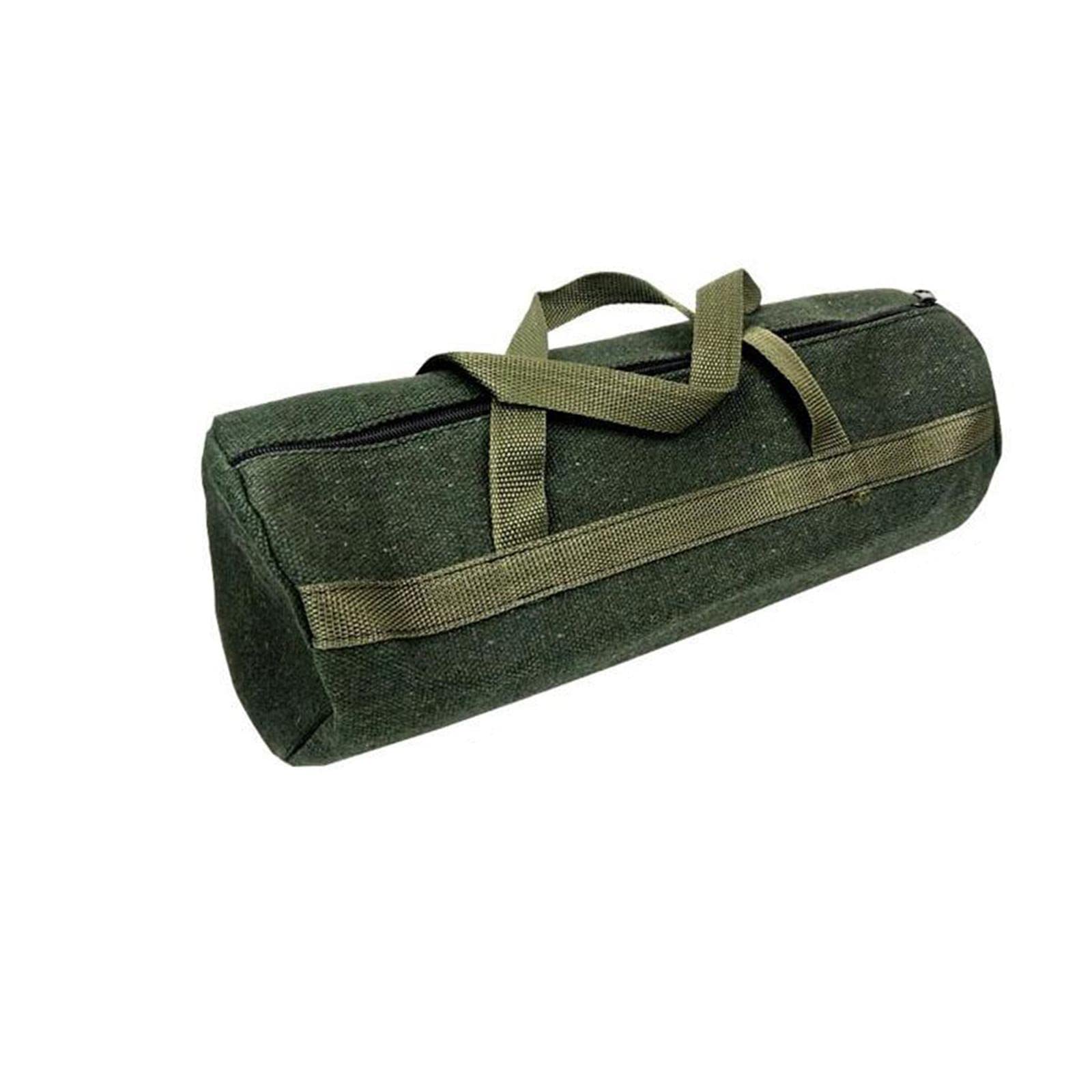 Tool Bag Case Thicker Canvas Storage Organizer Instrument Case Multi Functional for Home Gadgets Round 35cmx13cm