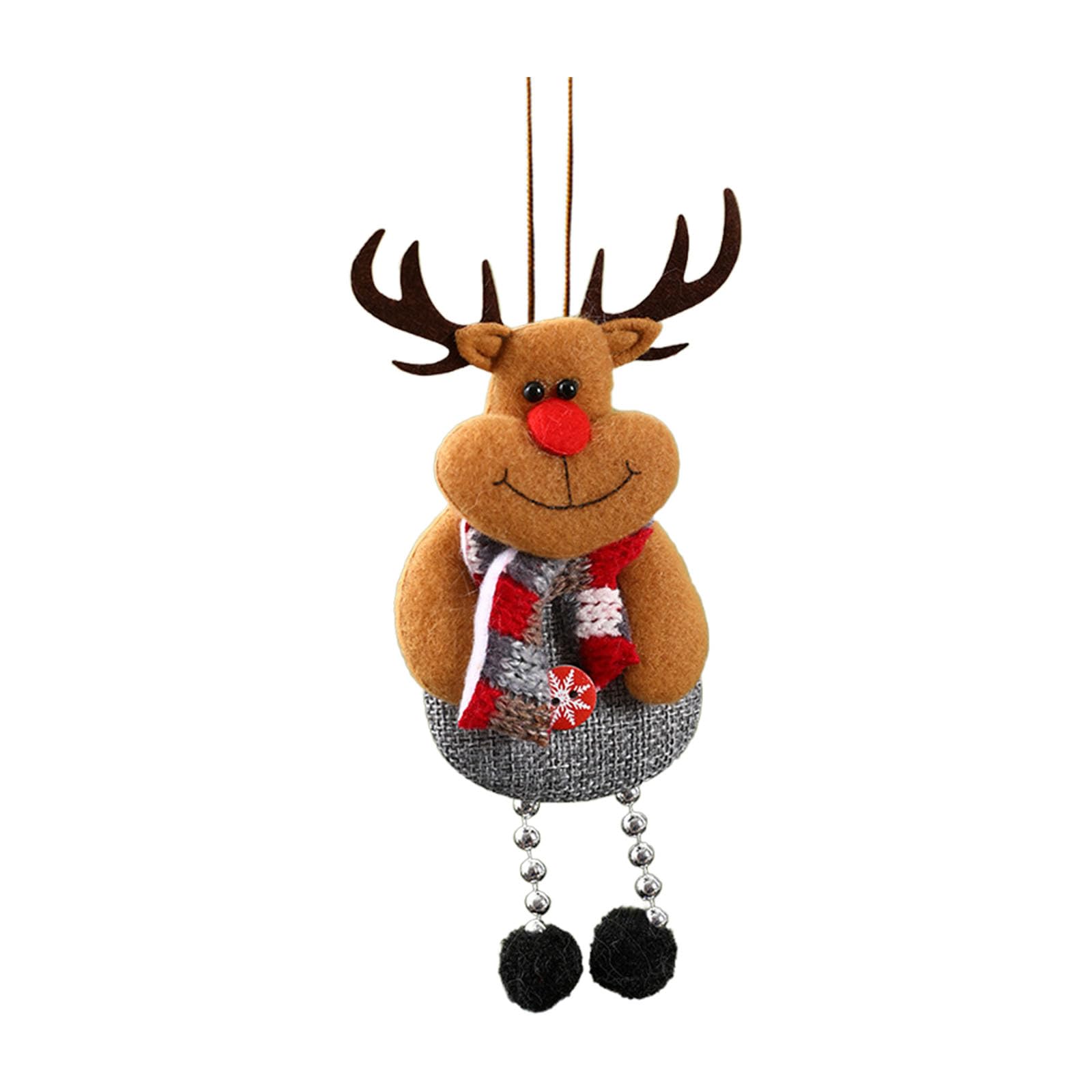 Lerpwige Handmade Christmas Figurines Santa/Snowman/Deer/Bear Nonwoven Fabric Decor For Terrariums Gardens & Tabletop Scenes Nonwoven Fabric Santa/snowman/deer/bear Party Supplies