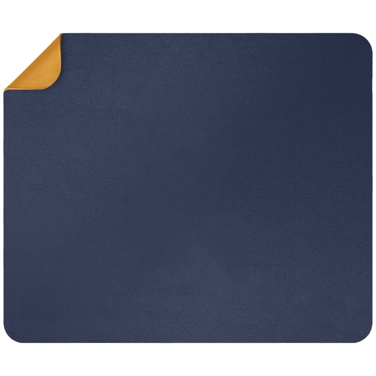 OIVO INDIA PU Vegan Leather Mouse Pad, Non-Slip, Anti-Skid, Reversible use, Single Color, Splash-Proof Suitable for Gaming, Computer, Laptop, Home & Office (25cm X 21cm Blue Yellow)-image-38