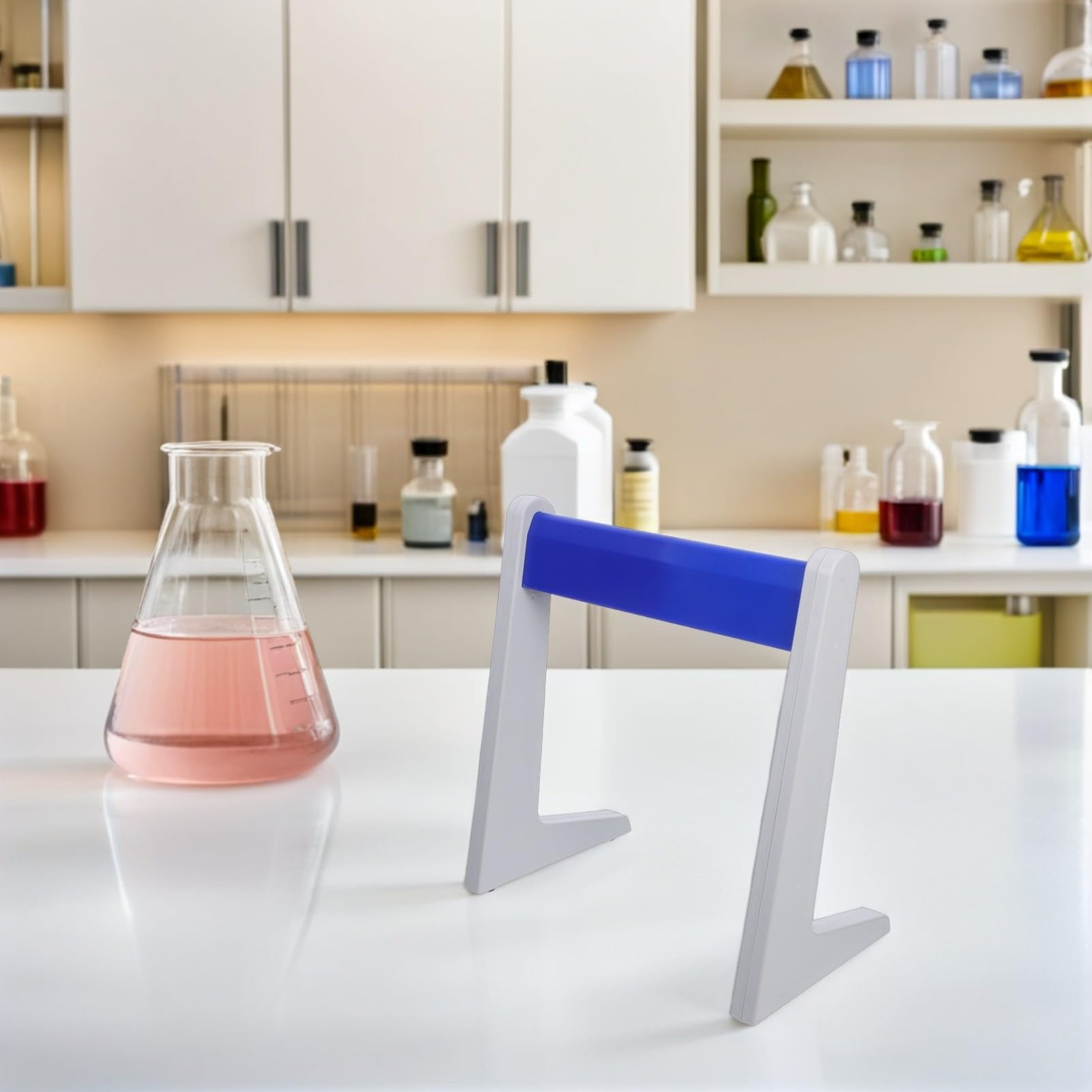 Organizador de Pipetas de Laboratorio Plástico Resistente Soporte Triangular para Pipetas Compatible con Diversas y para Mesa