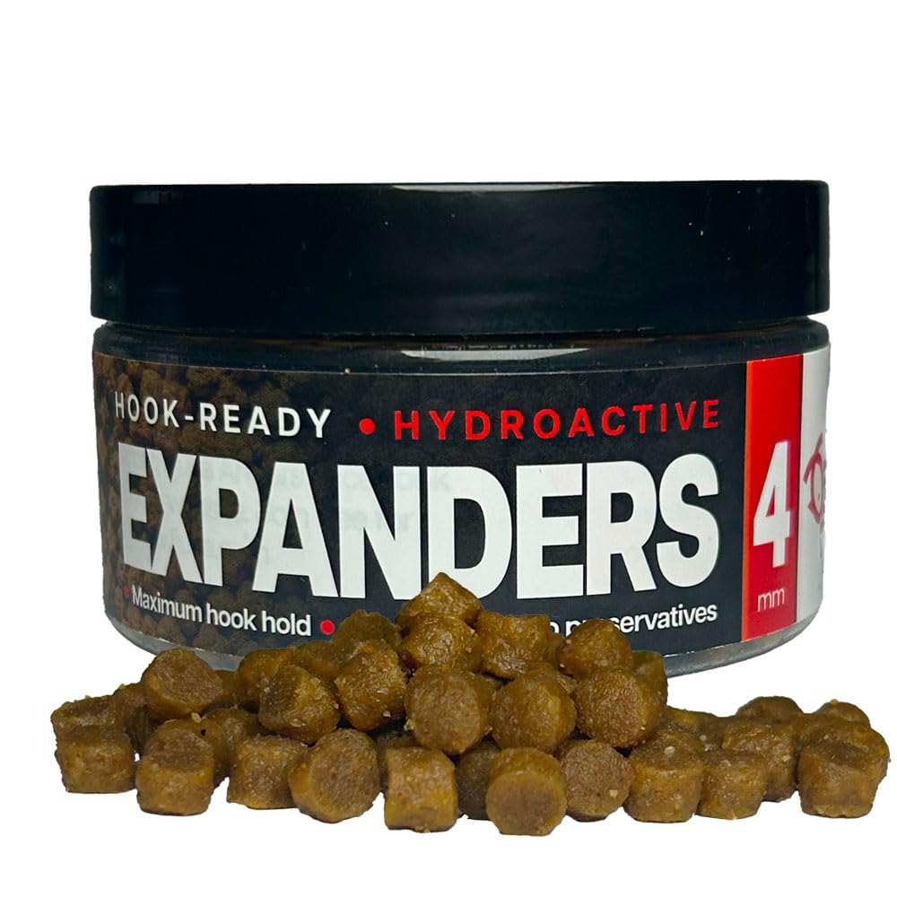 Fjuka 4mm Hook-Ready Expander Pellets | Ready-prepped hookbait | Carp, tench, bream, F1s etc