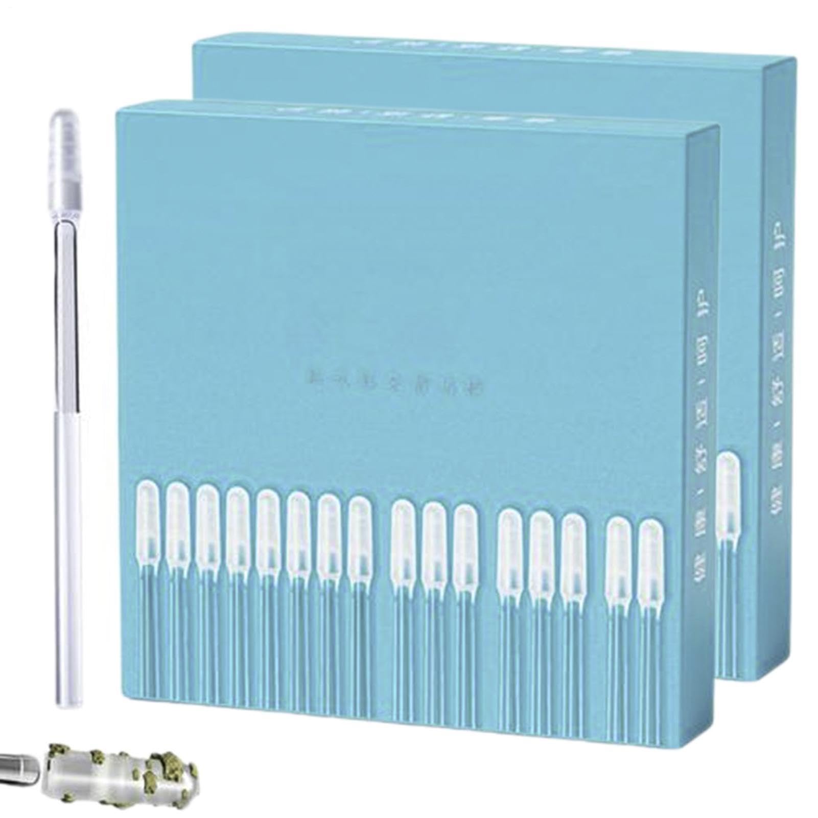 48 Stück Sticky Earpick, Ohrreiniger Sticky Pick, Stickyear Cleaner, Ohrenschmalz Entferner, Wiederverwendbares Ohrenreiniger Werkzeug, Tragbare Wattestäbchen Mit Abwaschbare Harzspitze(S)