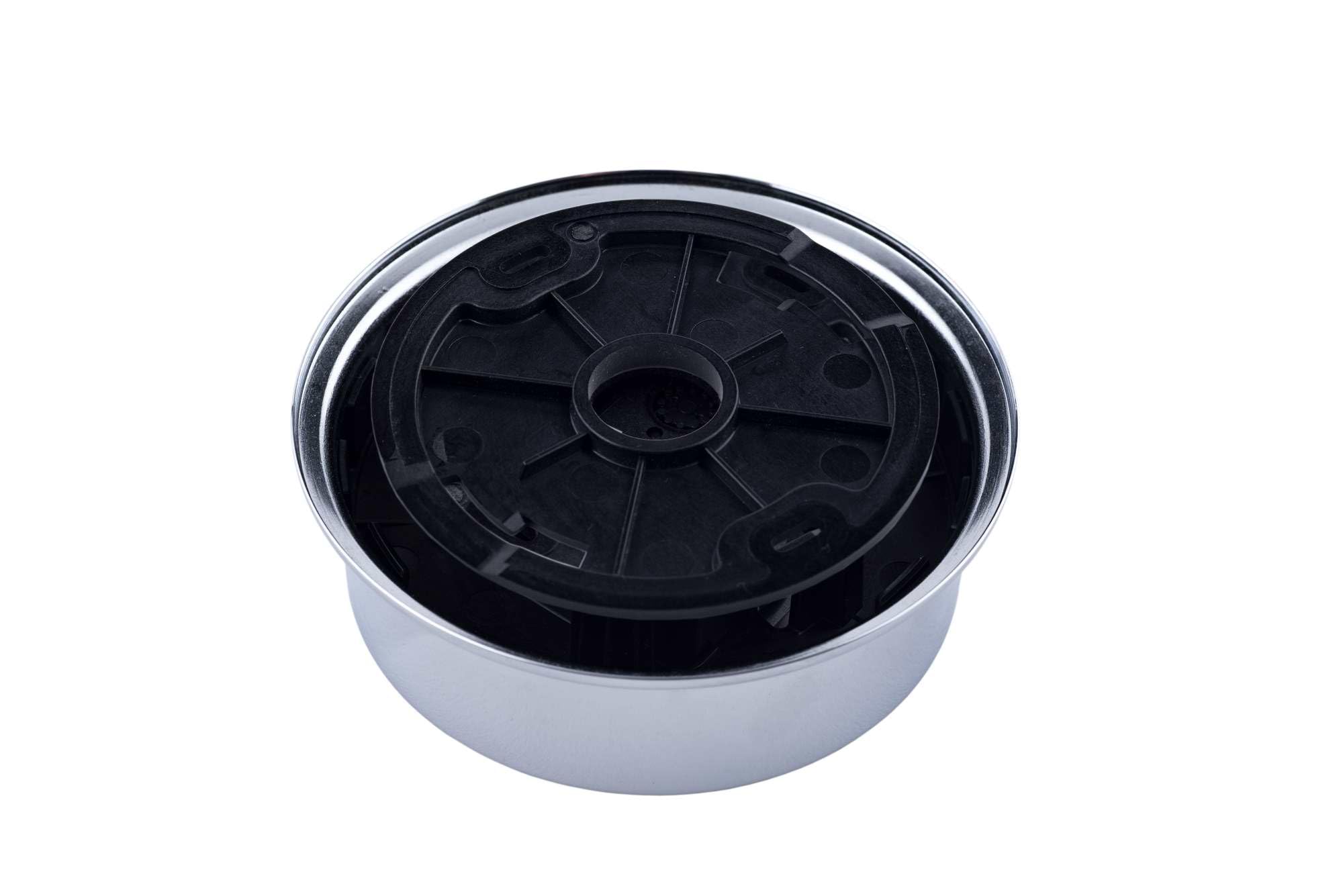 Autonautic - Barometro aneroide nautico in ottone PuLidoy Cromo ad Alta Resistenza all'Ambiente Marino, per Imbarcazioni o Decorazione - 95mm (ø) - Made in Spain.