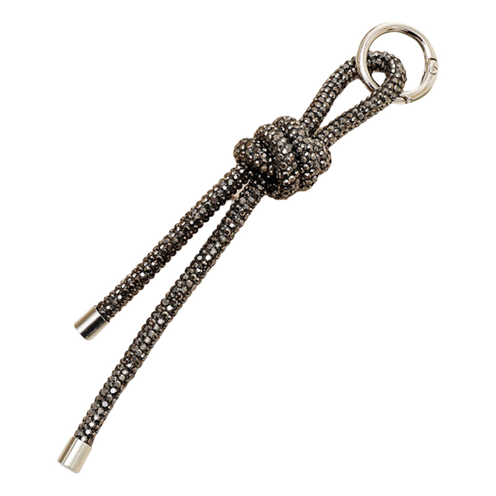 NEWFT Glittering Diamonds Hanging Rope Stylish Holder Trendy Rhinestones Hanging Rope Bag Adornment Female Accessory