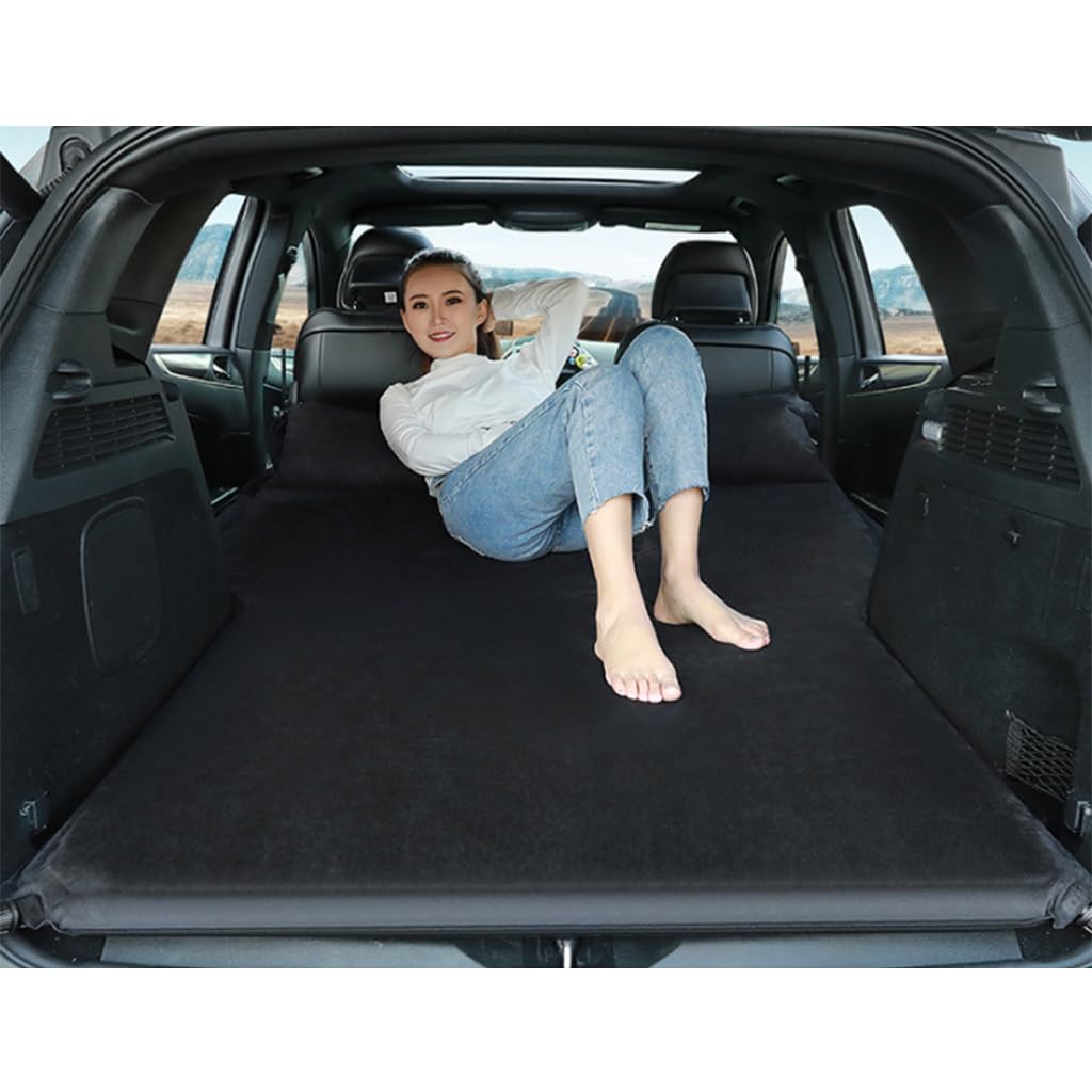 Colchón de Aire de Coche para BMW I3 2011-2023,Autoinflables Doble Acampada Cama Inflable Plegable Móvil Viaje Camping Colchonetas Colchón Hinchable,A- Black