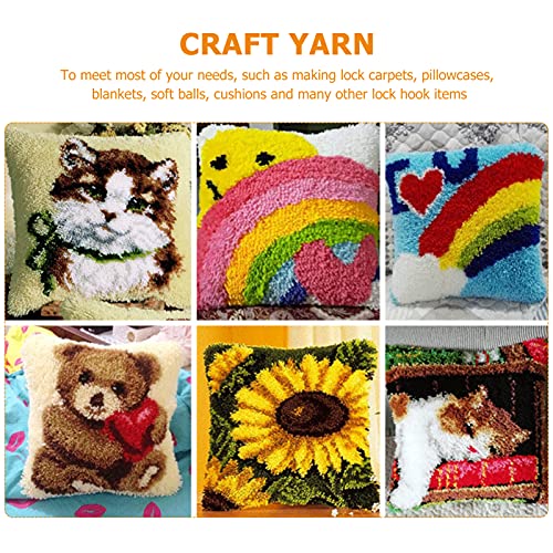 EXCEART 30pcs Acrylic Yarn Latch Hook for DIY Craft Projects Multi-Colored Knitting for Rug Making Crochet for Pillows Blankets and More - Image 3