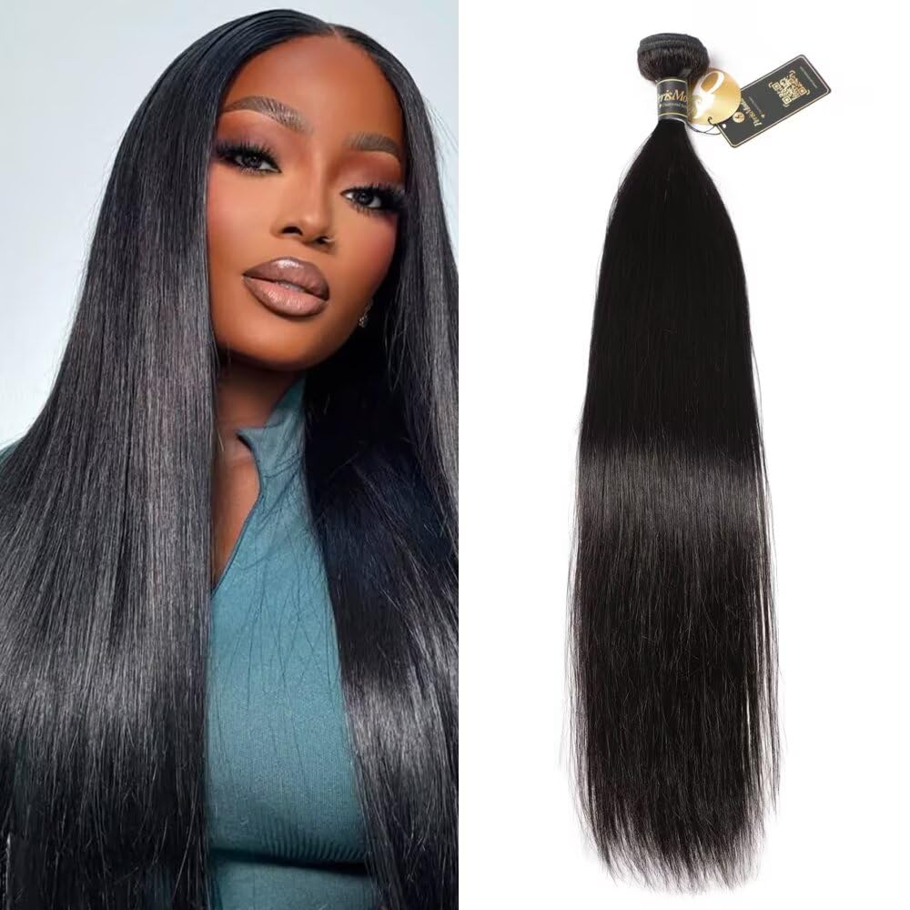 PERISMODA 12A Brazilian Human Hair Bundle Straight Wave 22 inch 1Bundle Virgin Raw Hair Bundles Straight Bundles Human Hair Extension(100grams/1bundle)