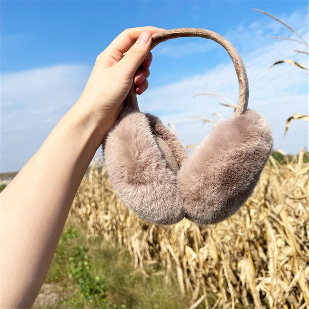 Nowy Oorbeschermers met dicht haar Huidvriendelijke oorwarmers Comfortabel Warm houden Pluche fluweel Dikker Wasbaar Draagbaar Opvouwbare oorwarmers Nauszniki