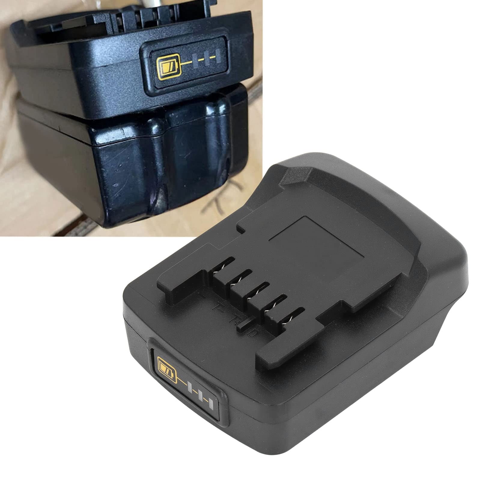 Konwerter Adaptera Akumulatora 18 V do Serii 18 V BL na Elektronarzędzie z Baterią Litową Metabo 18 V z Lampką Kontrolną