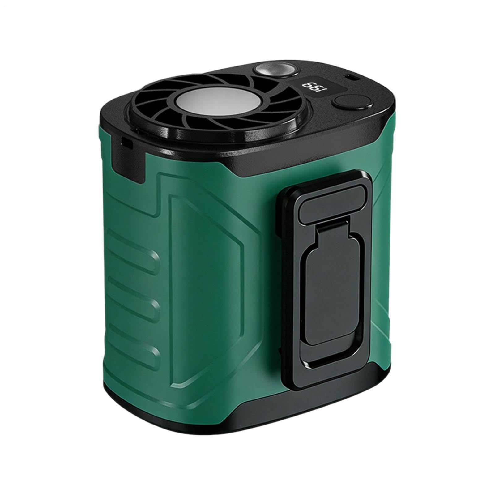 Ventilador de cintura portátil y soplador recargable ajustable para camping