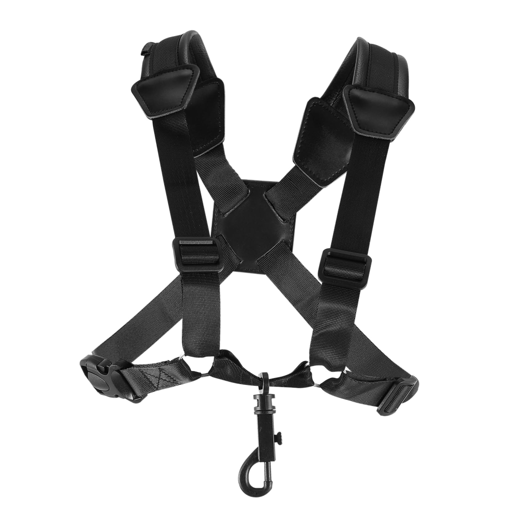 VANZACK 1Pc Tenor Sax Strap Comfortable Black Shoulder Belt for Tenor Saxophone Detachable and Durable Design for Performances and Storage