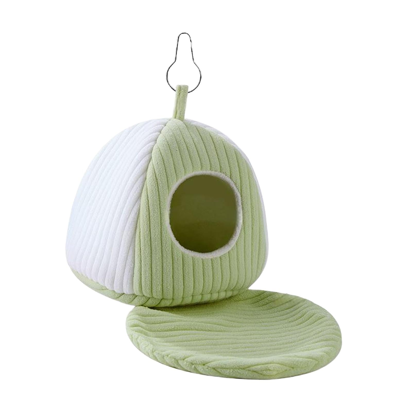 Bird Nest for Cage Convenient Accessories with Mat for Conure Lovebird Macaw 21Cmx21Cmx21Cm Home & Garden| Yard, Garden & Outdoor Living| Bird & Wildlife Accessories| Birdhouses-image-0