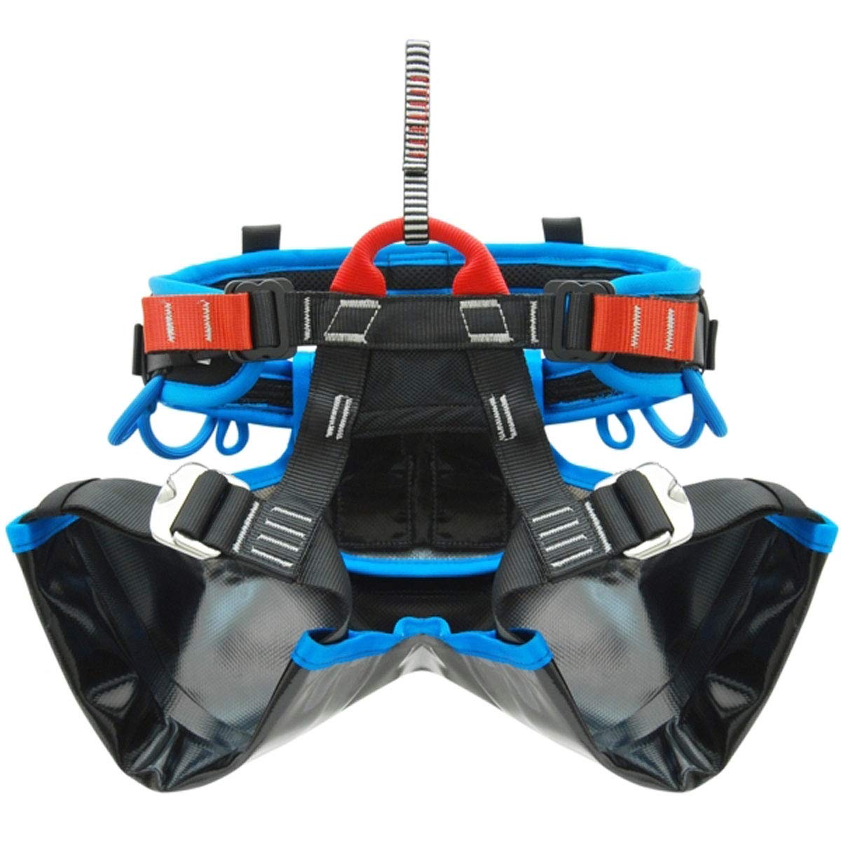 Kong Arnés Profesional para barranquismo, Unisex Adulto, Black/Blue, S-M