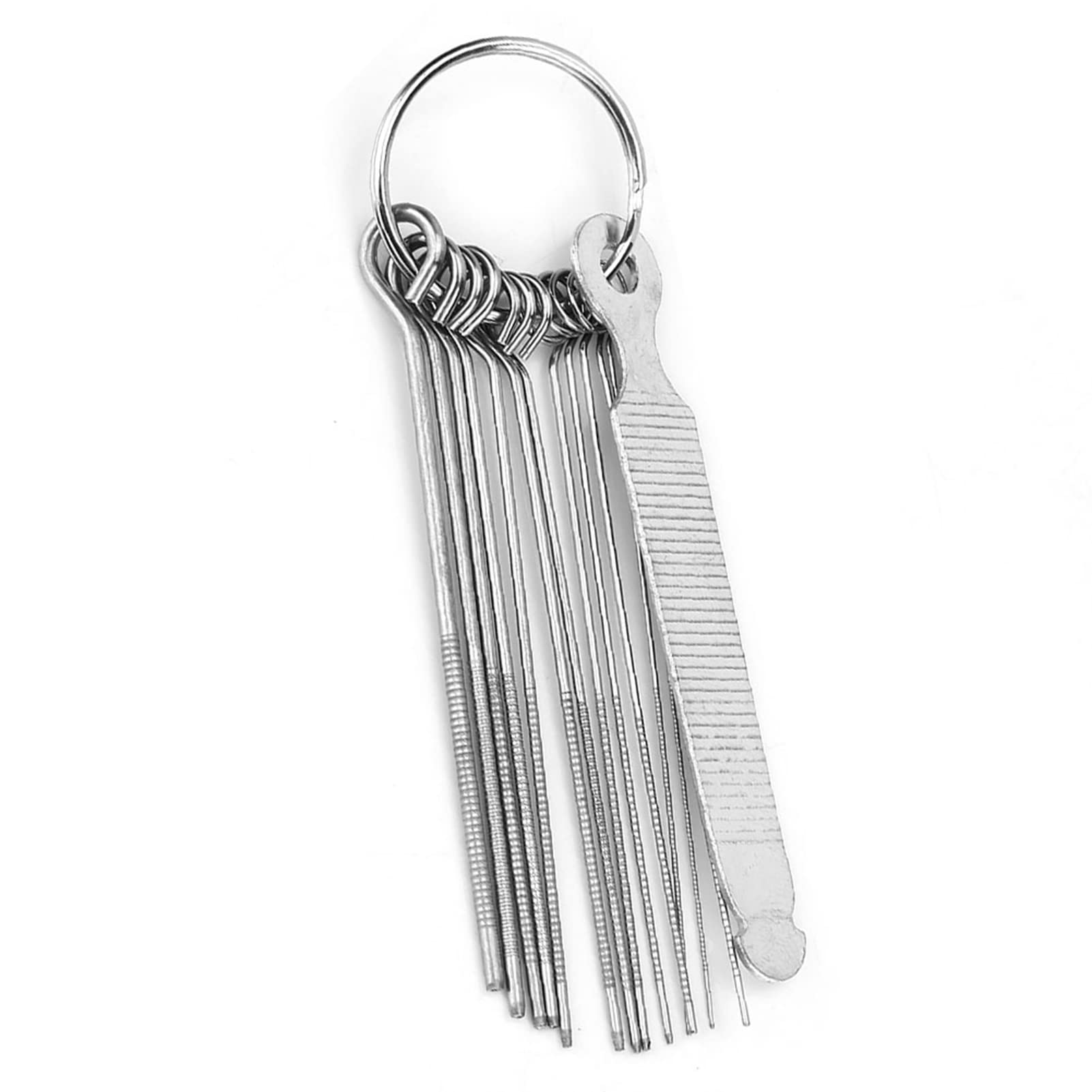 Guitar Nut File Set, Bridge Nut Files Saddle Files 13 Needles Tool Kit for String Instruments Luthier Repair Kit