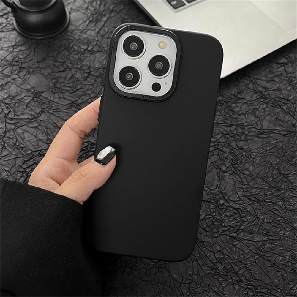 Coque rigide iPhone 15 Pro noire avec support bague intégré - 7