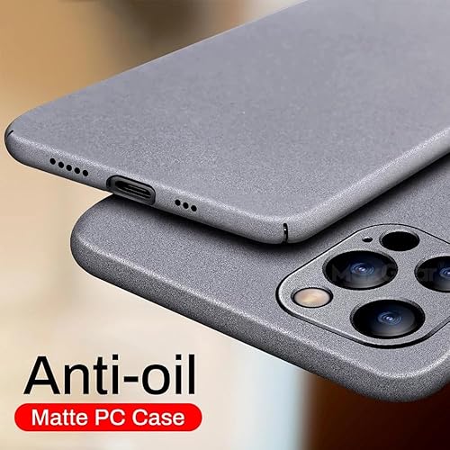 Miniatura 4 de Casechics Funda compatible con iPhone, funda de lujo mate de policarbonato duro de lujo, ajuste delgado, ultra delgada, ligera, protección de lente