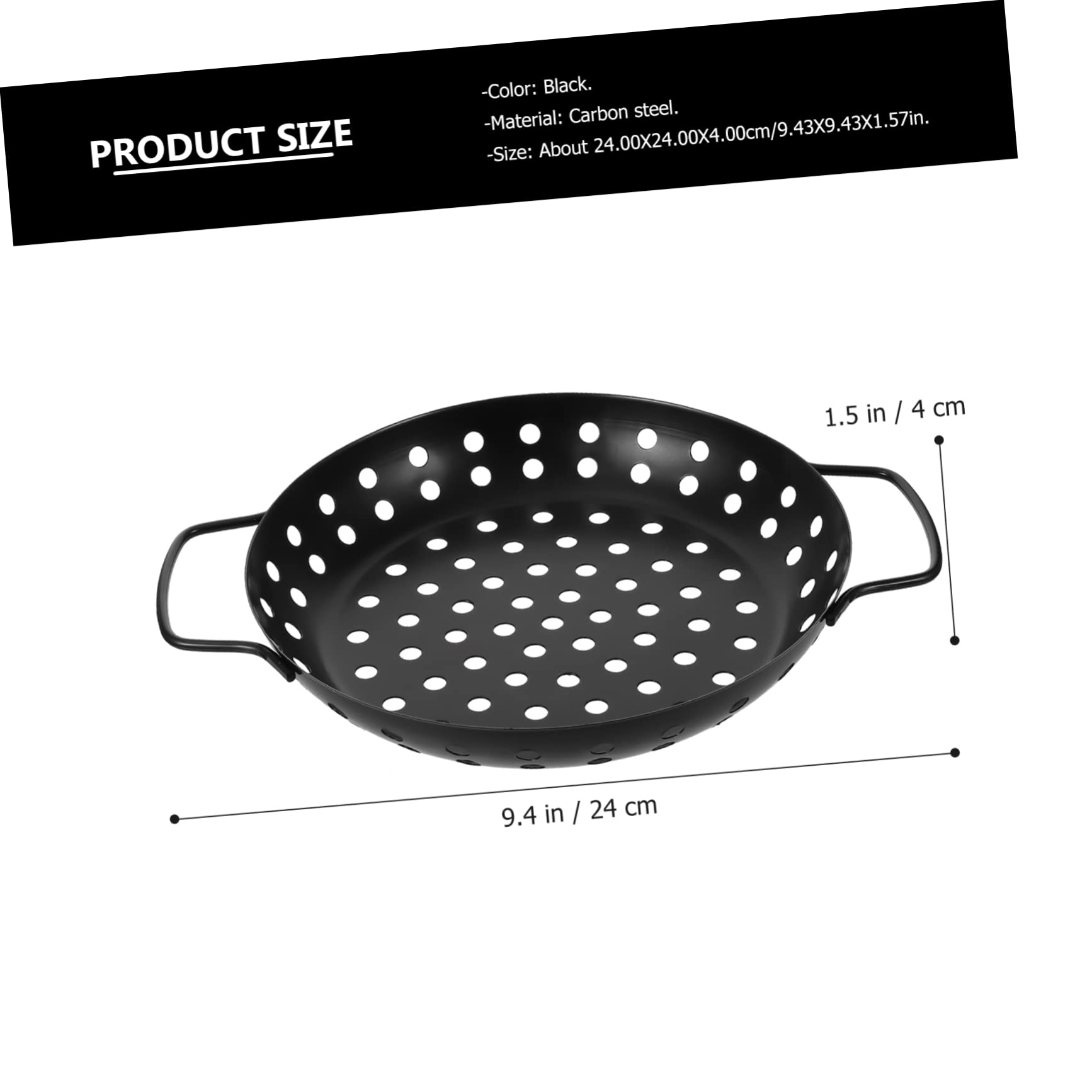 Alipis Grill Tray Plate Barbecue Tray Hole Outdoor Baking Pan Camping Barbecue Pan Non-stick