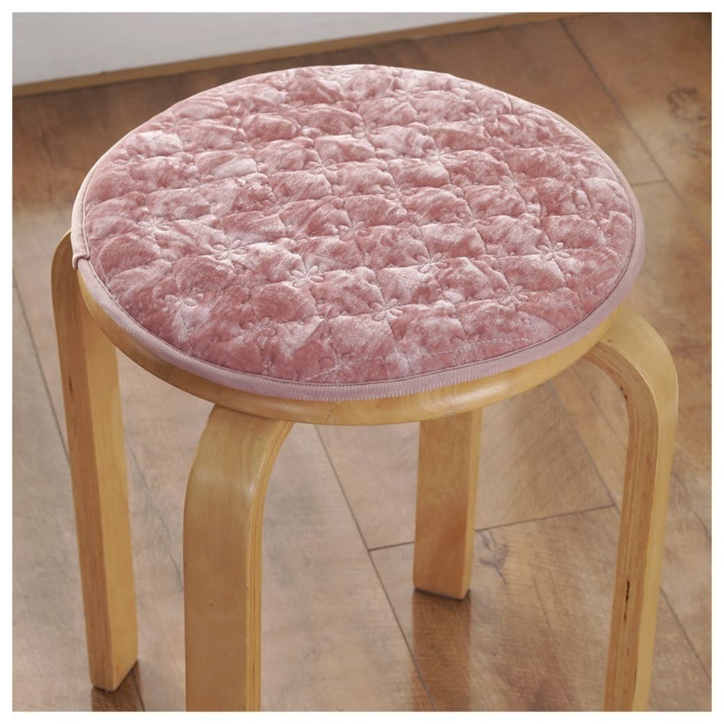 GHJL 2 Packs Round Chair Seat Cushion Pads With Tie,Non Slip Round Seat Pads For Dining Chairs High Stool Chairs Bistro Bar Seat (Color : Color 2, Size : 30 * 30cm)