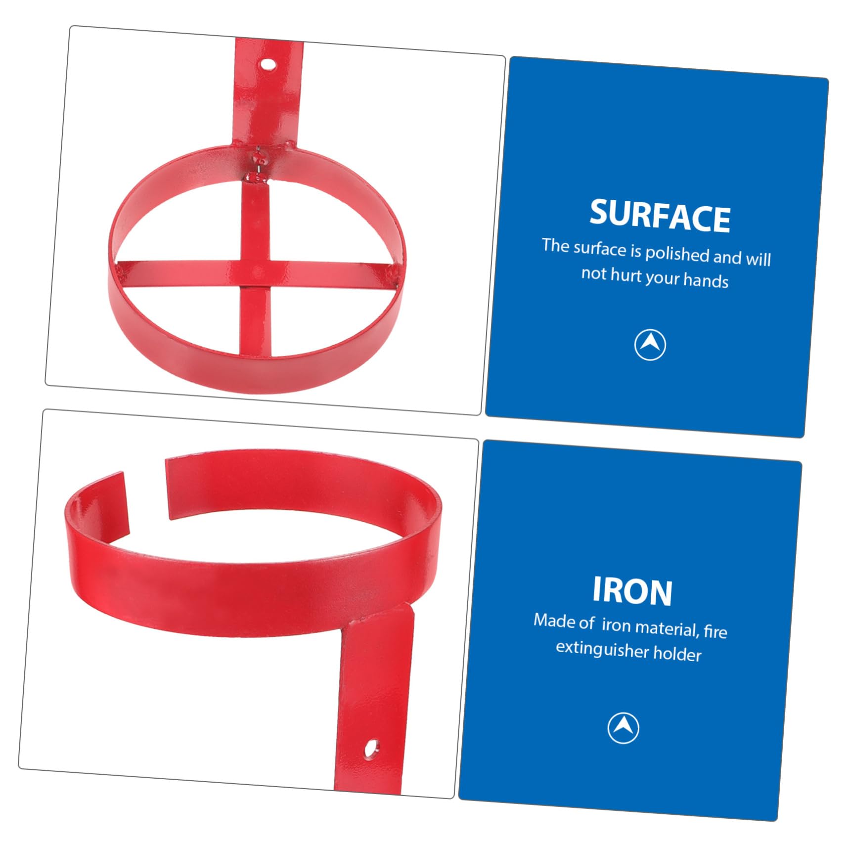 Soporte Fácil Extintor de Pared de Hierro para de Incendios Resistente 5-6kg de Usar para Vehículos y Embarcaciones