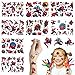Tatouages Imperméables pour Enfants, 8pcs Autocollants Tatouage Dessin Animé, Tattoos Étanche, Autocollants Tatouage, Tatouage Temporaire pour Enfant, D'Autocollants Tatouage Enfants