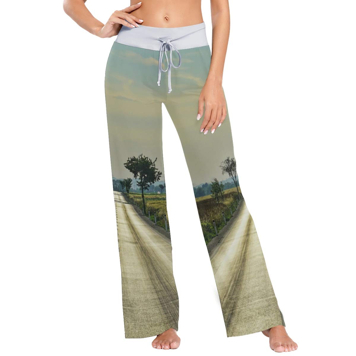 MONTOJ Suburban Road Women’s Sweatpant Pajama Pants