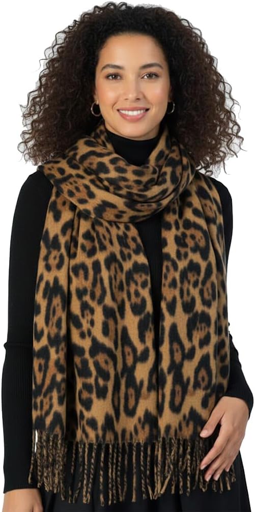 2025 Women's Leopard Print Scarf - Ultra-Soft and Warm Autumn & Winter Neck Scarf